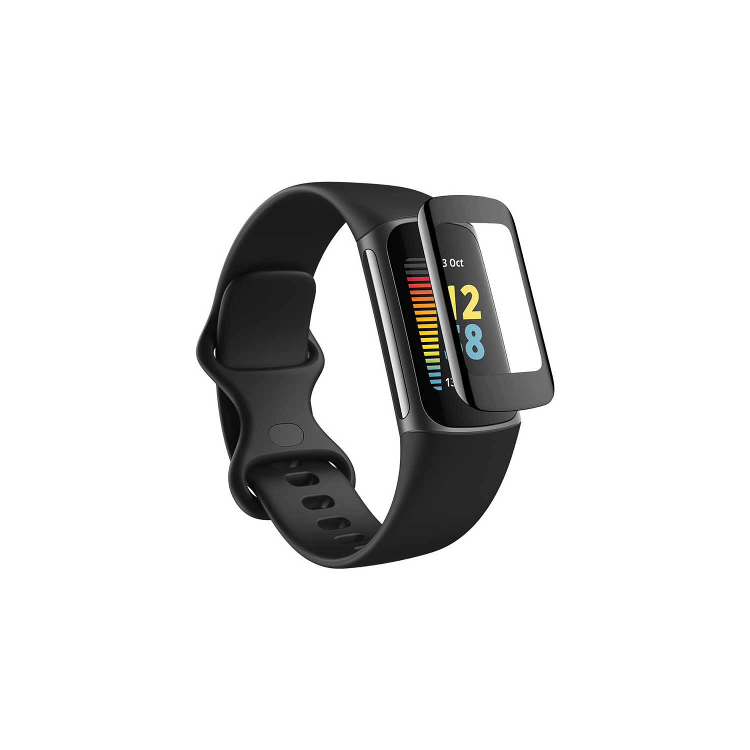 StrapsCo PMMA Curved SmartWatch Screen Screen Protector pour Fitbit Charge 5