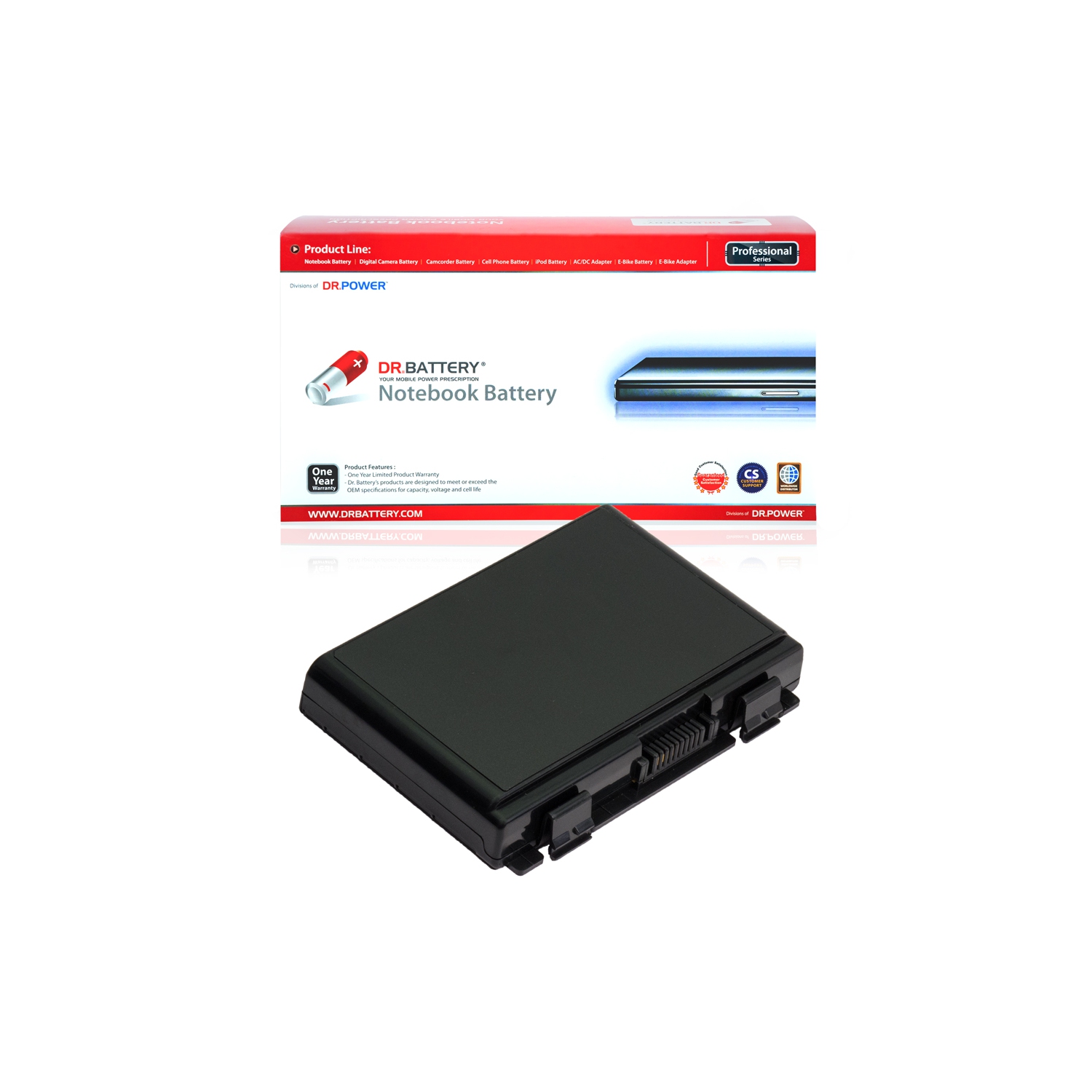 DR. BATTERIE - Remplacement pour Asus P50I / P50IJ / P81 / A32-F82 / AS-K50 / L0690L6 / L0A2016 / 07G016761875 / 07G016AP1875 [11.1V / 4400mAh /