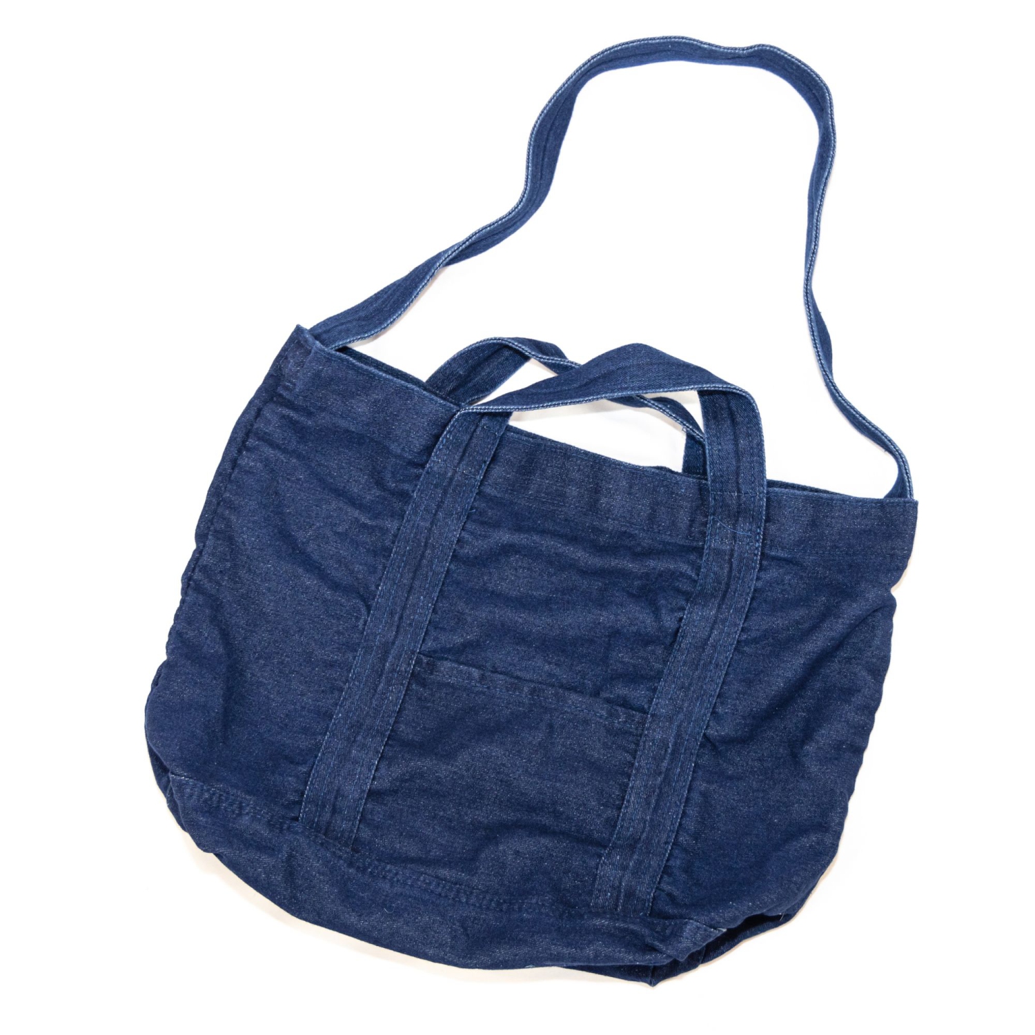 Splurg'd Denim tote crossbody shoulder bag - Medium Blue
