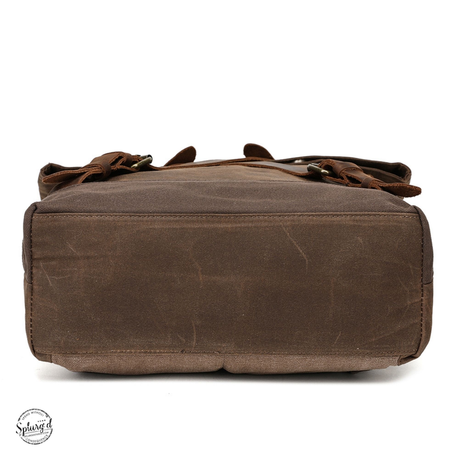 Sac à dos pour portable Spliurg’d en toile avec sangles croisées et fermeture supérieure enroulable - Gris