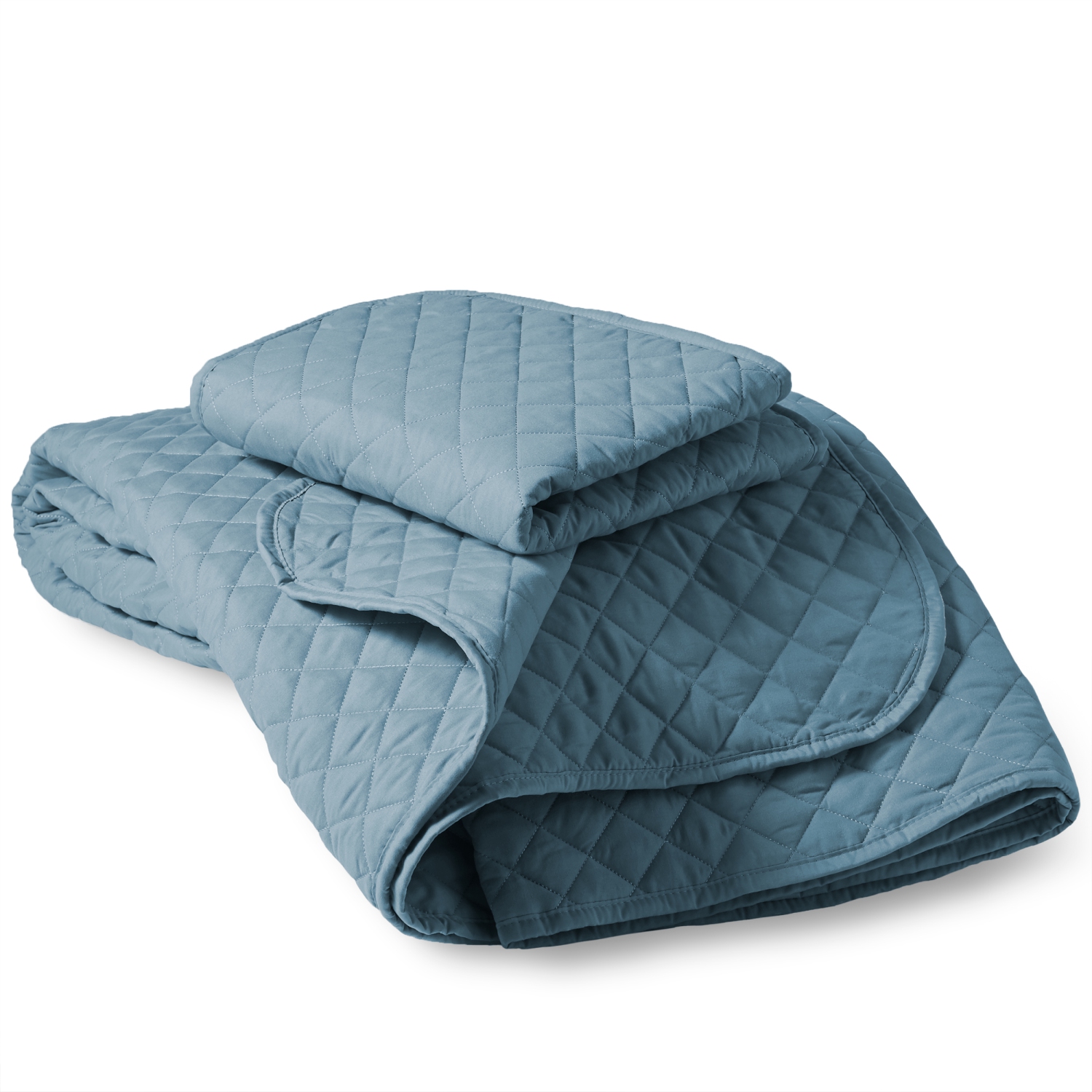 Ensemble de 3 couvre-lits de qualité supérieure pour maison nu - coutures en losange - douillette légère et ultra-douce toute saison - lit