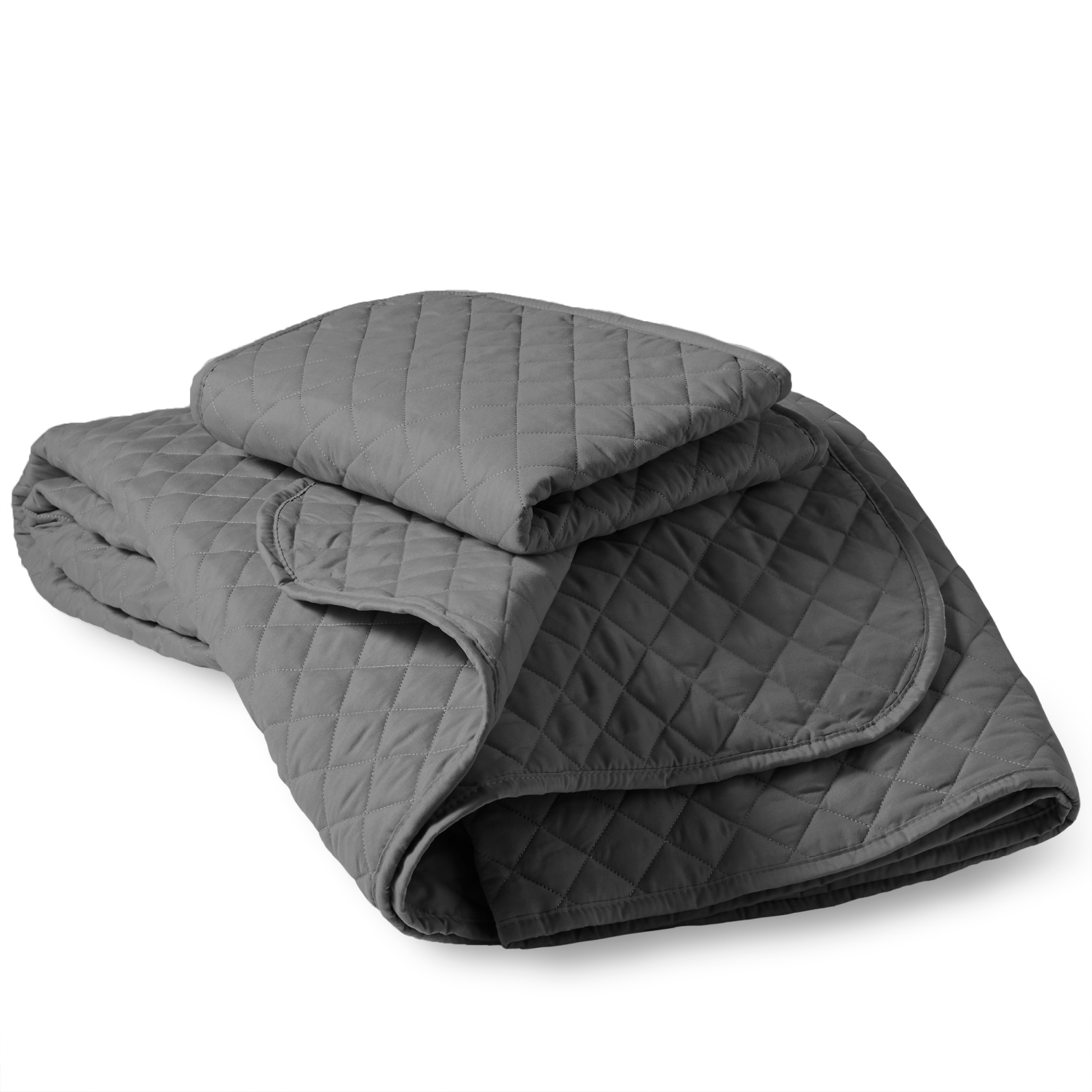 Ensemble de 3 couvre-lits de qualité supérieure pour maison nu - coutures en losange - douillette légère et ultra-douce toute saison - lit