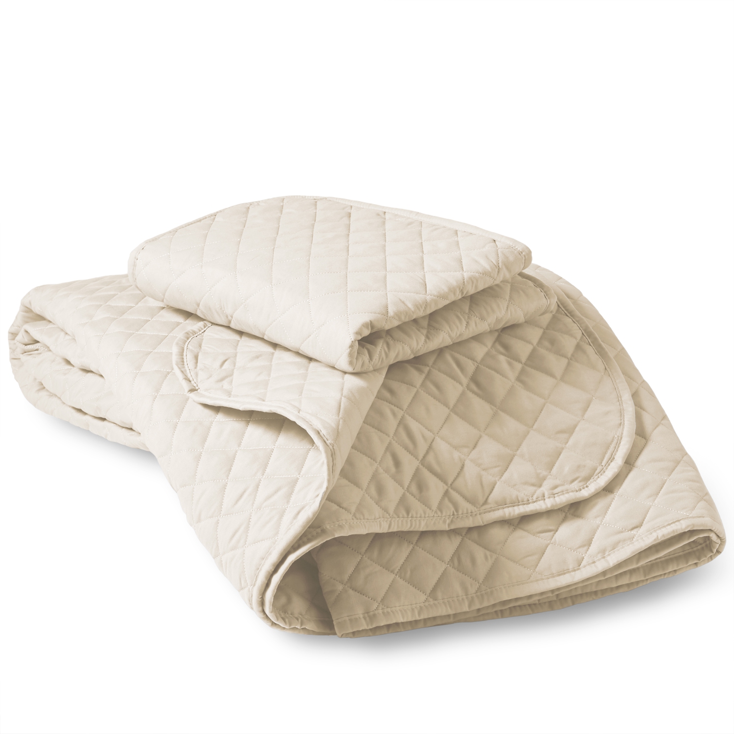 Ensemble de 3 couvre-lits de qualité supérieure pour maison nu - coutures en losange - douillette légère et ultra-douce toute saison - lit