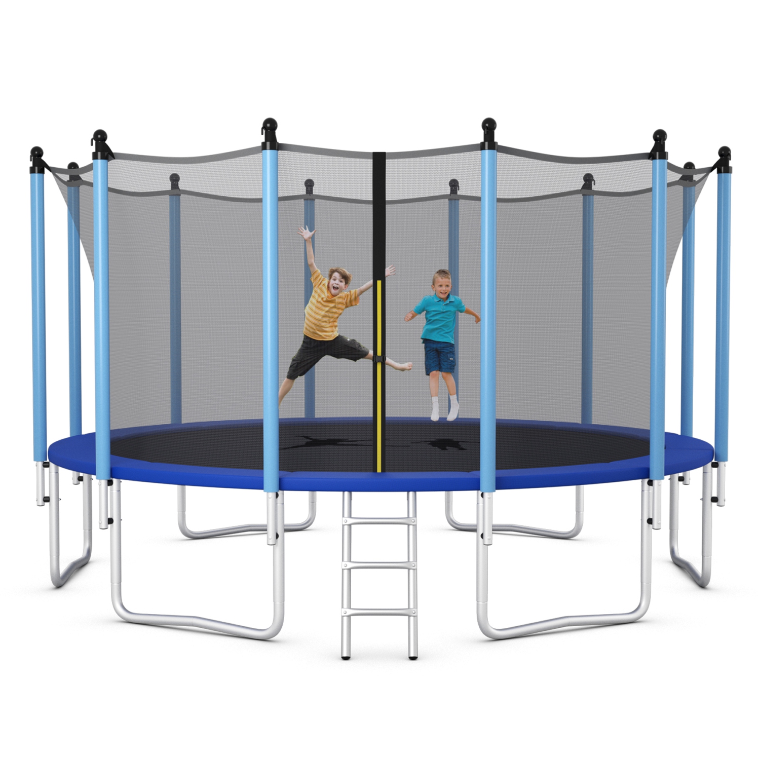 Gymax 16FT Jumping Exercise Recreational Bounce Trampoline W/Safety Net