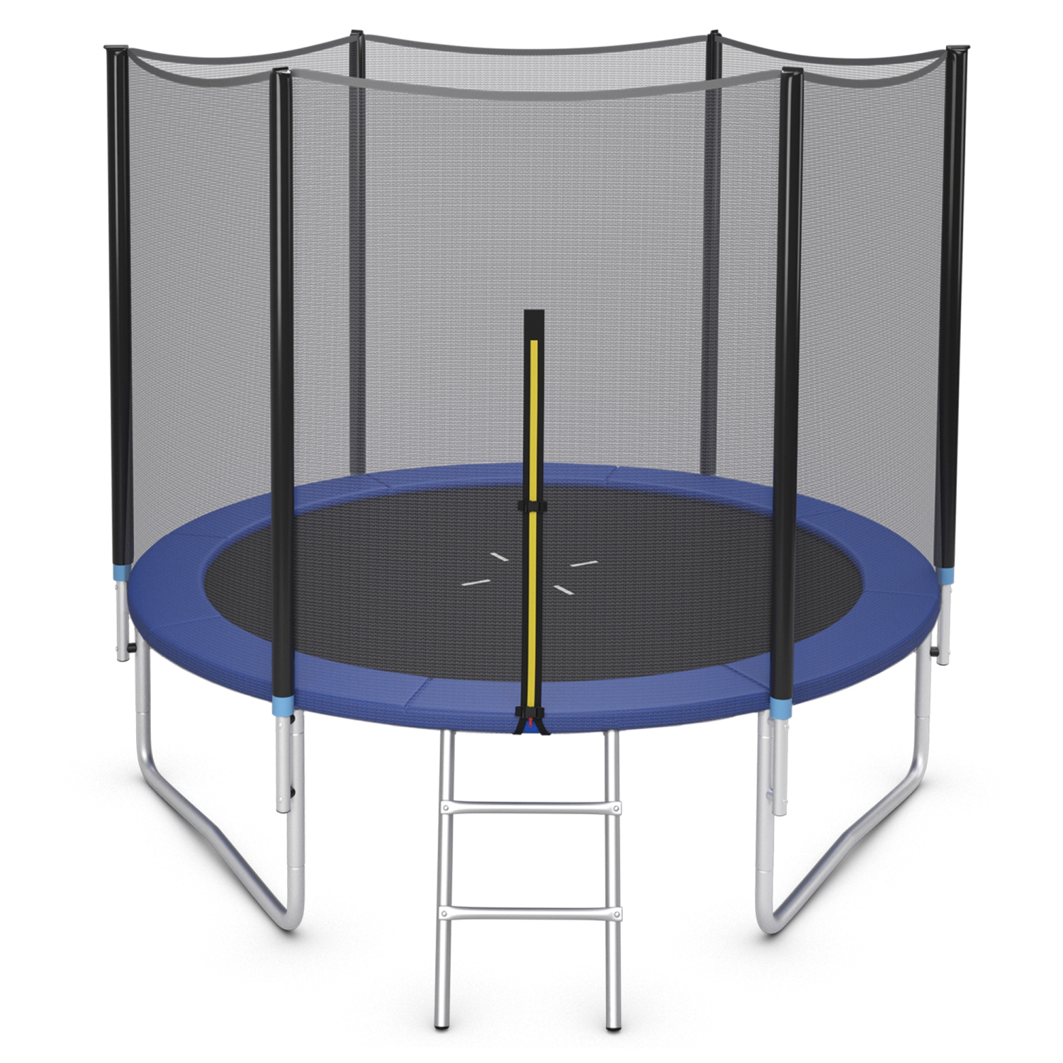 Gymax 8 FT Outdoor Trampoline Bounce Combo W/Safety Closure Net Ladder