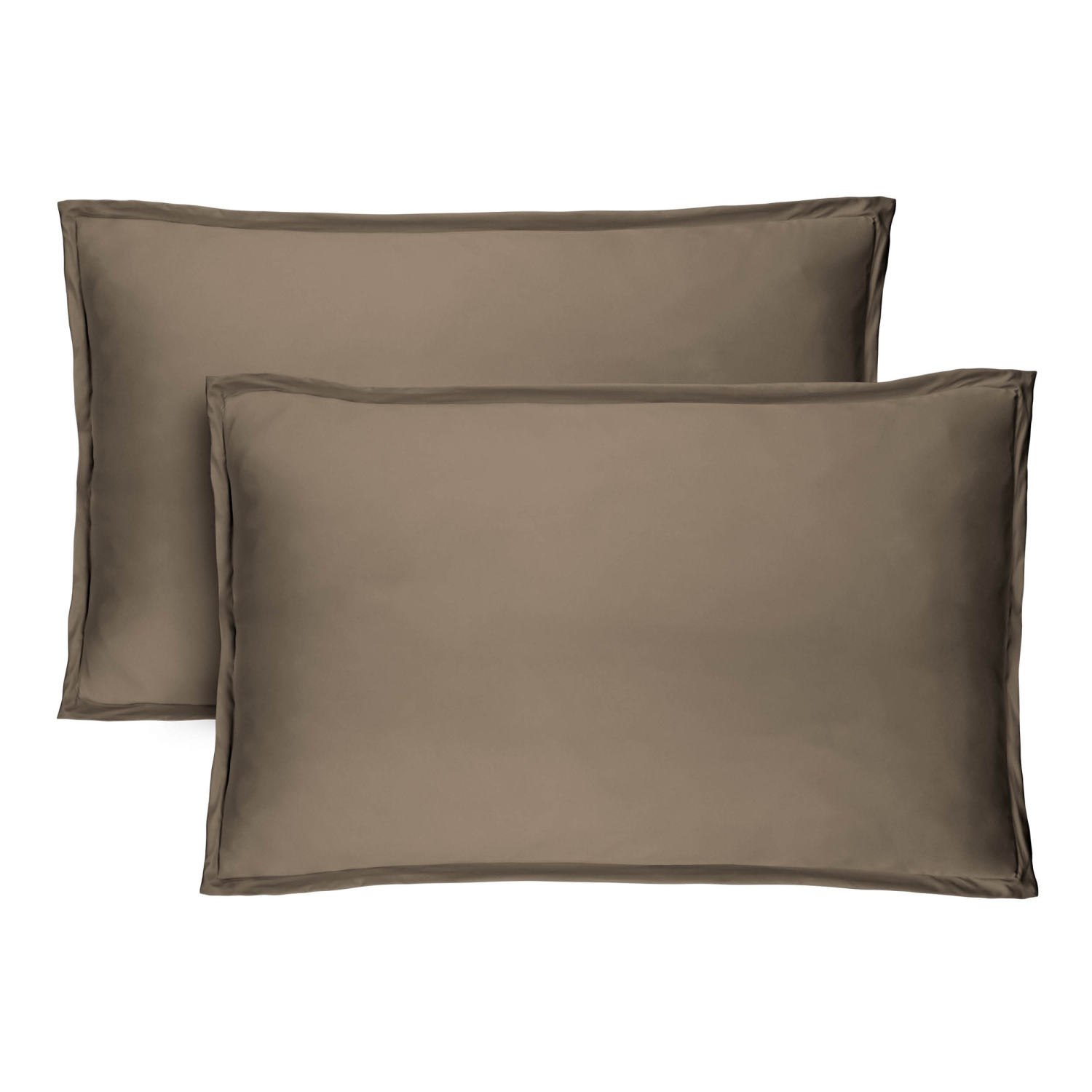 Bare Home Premium 1800 Ultra-Soft Microfiber Pillow Sham - Double Brushed - Hypoallergenic - Wrinkle Resistant - Standard, Taupe