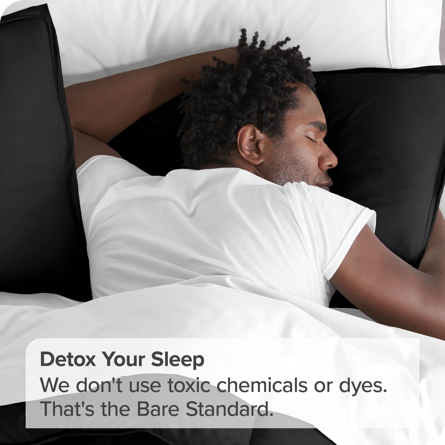 Bare Home Premium 1800 Ultra-Soft Microfiber Pillow Sham - Double Brushed - Hypoallergenic - Wrinkle Resistant - King, Black