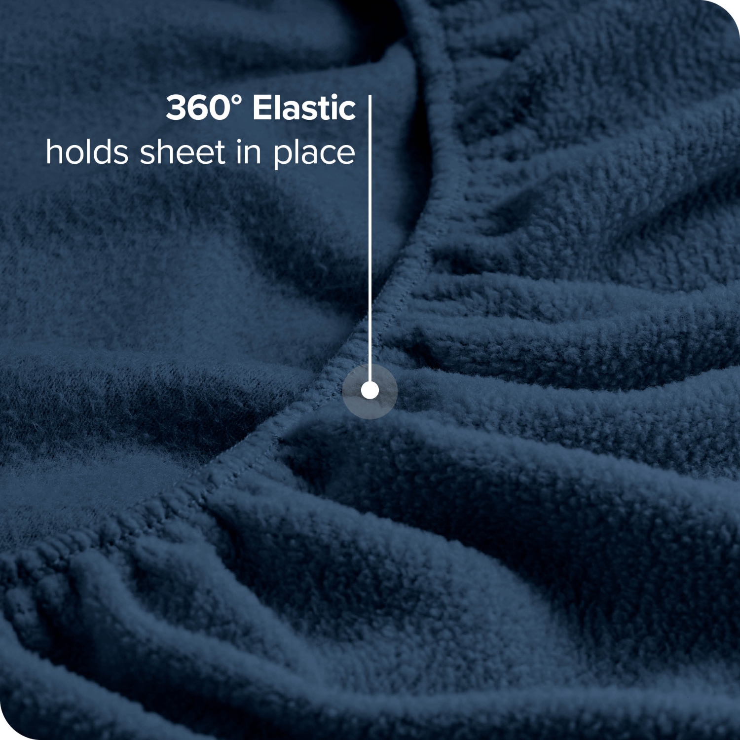 Bare Home Fleece Sheet Set - Plush Polar Fleece, Pill-Resistant Bed Sheets - All Season Warmth, Breathable & Hypoallergenic - Queen, Dark Blue