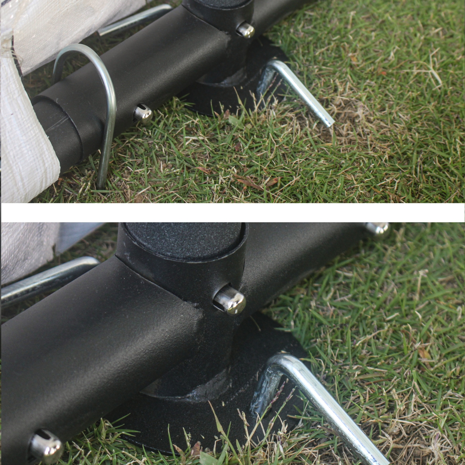 ALEKO SS6X12 Heavy Duty Outdoor Canopy Storage Shelter Shed - 12 x 6 x 8 Feet - Gray