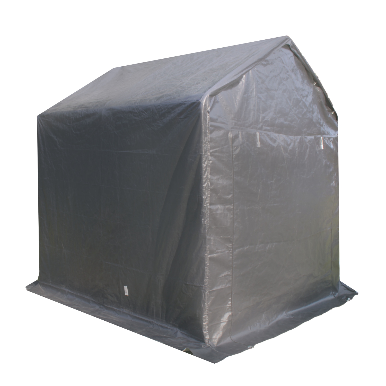 ALEKO SS8x8 Heavy Duty Outdoor Canopy Storage Shelter Shed - 8 x 8 x 9 Feet - Gray