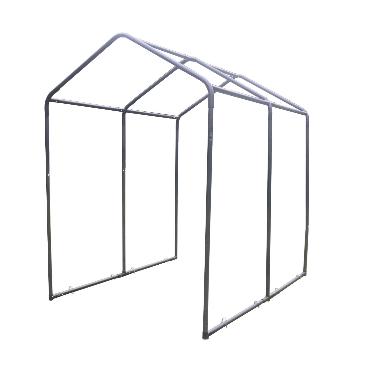 ALEKO SS8x8 Heavy Duty Outdoor Canopy Storage Shelter Shed - 8 x 8 x 9 Feet - Gray