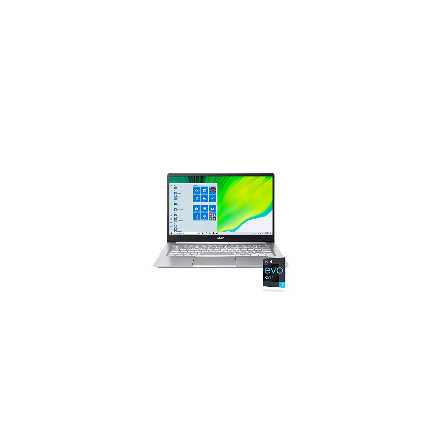 Acer Swift 3 Evo Thin & Light Laptop, 14" Full HD, Intel i7-1165G7, Iris Xe Graphics, 8GB LPDDR4X, 256GB SSD