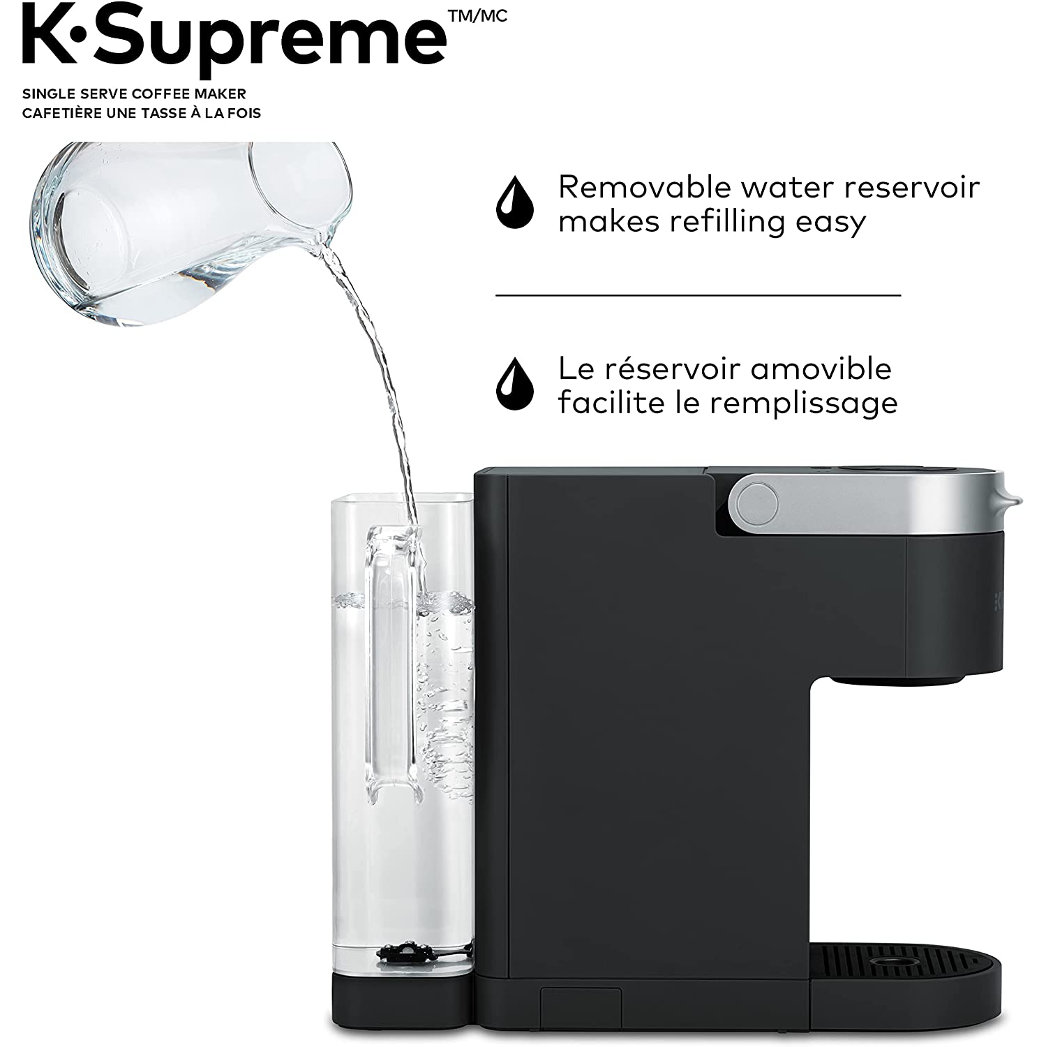 Keurig K-Supreme Single Serve K-Cup Pod Coffee Maker, With MultiStream Technology, Black