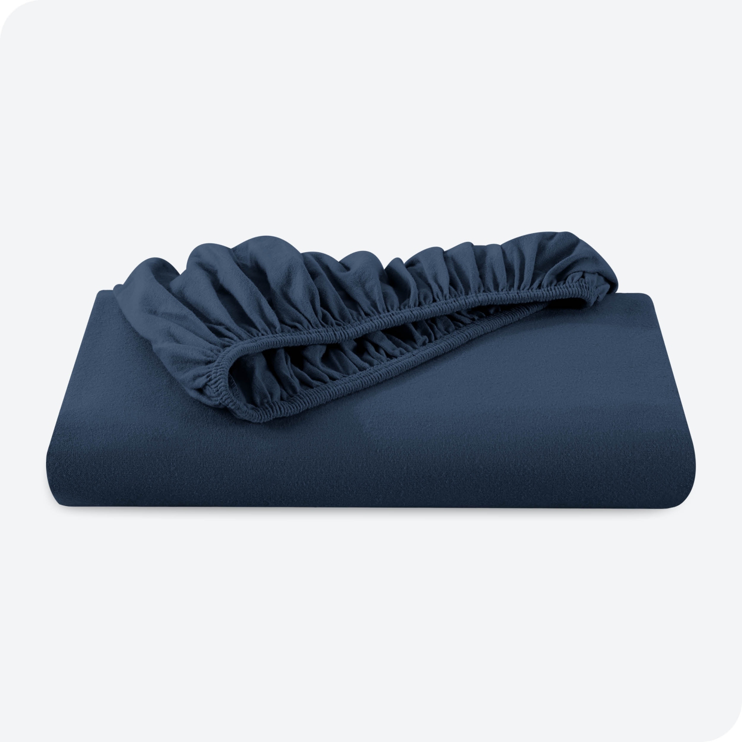 Drap-housse en flanelle Bare Home 100 % coton - velours doux, flanelle brossé double - Pochette profonde - simple TG, bleu foncé