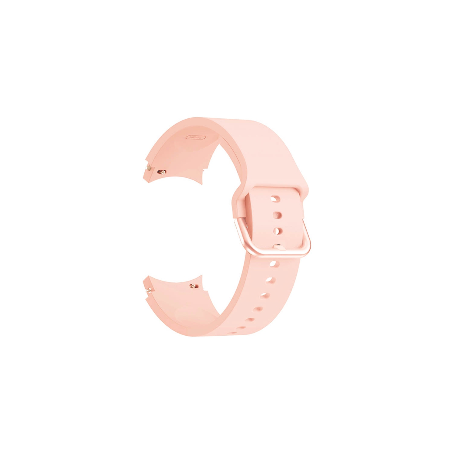 Bracelet de montre en caoutchouc de silicone de couleur solide StrapsCo pour Samsung Galaxy Watch 4 - Rose