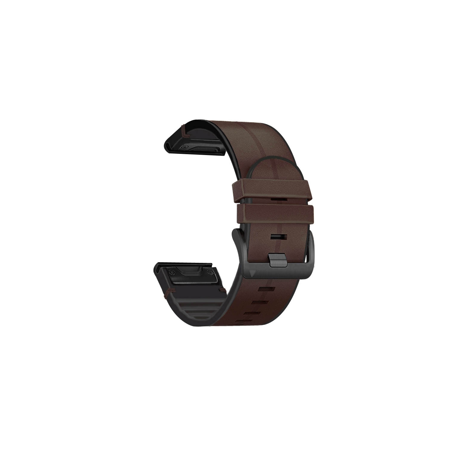 StrapsCo Silicone Strap for Garmin Fenix 3 / 3 HR / 5X / 5X Plus / 6X - Brown