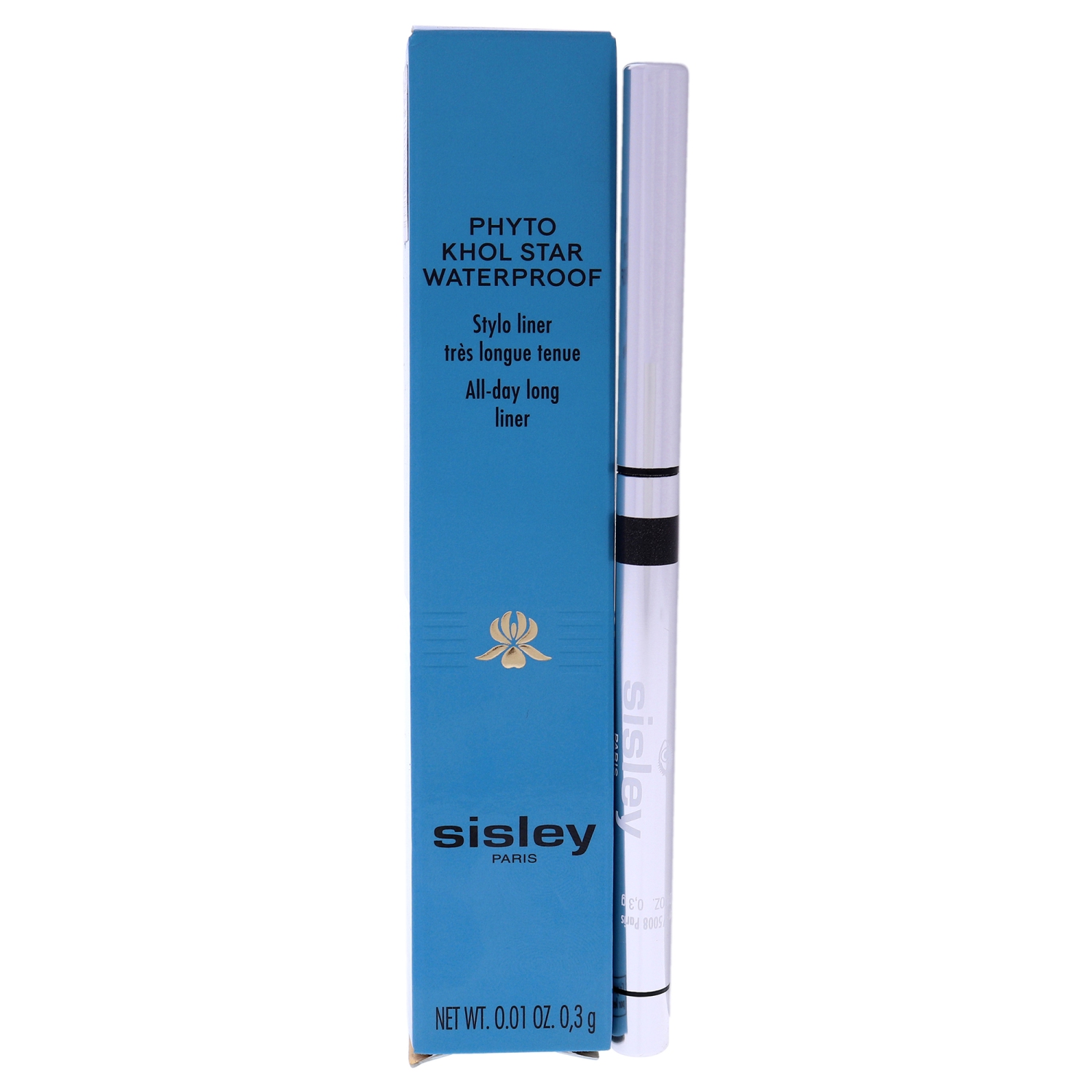 Phyto Khol Star Waterproof - 01 Sparkling Black by Sisley for Women - 0.01 oz Eyeliner