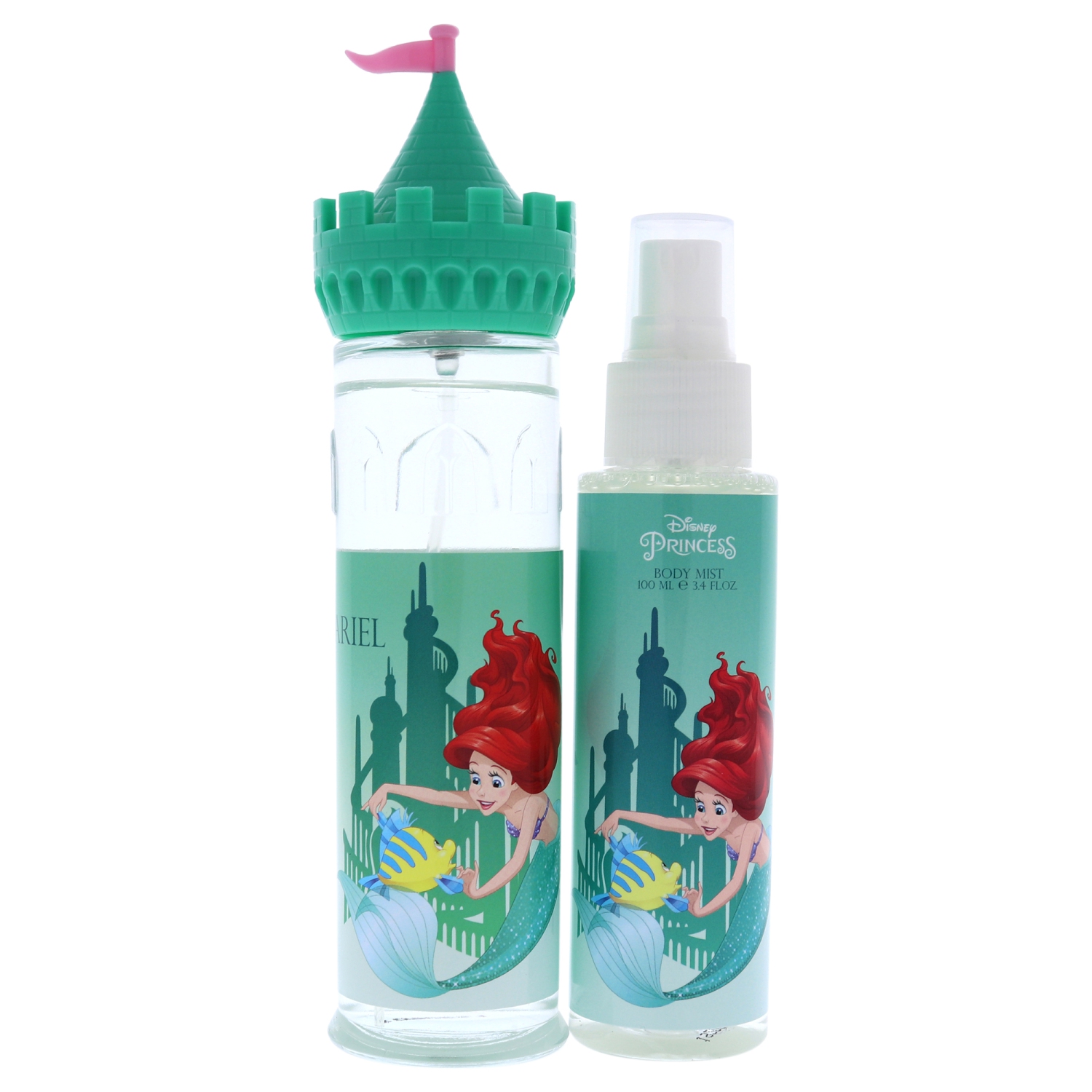 Ariel par Disney pour les enfants - 2 Pc Ensemble-cadeau 3,4oz de Spray EDT, 3,4oz de Brume Corporelle