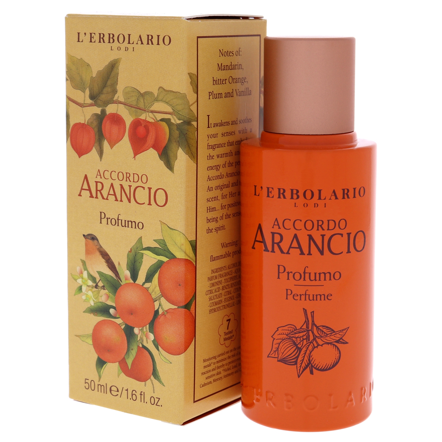 Accordo Arancio par LErbolario pour unisexe - 1,6 oz de Spray EDP