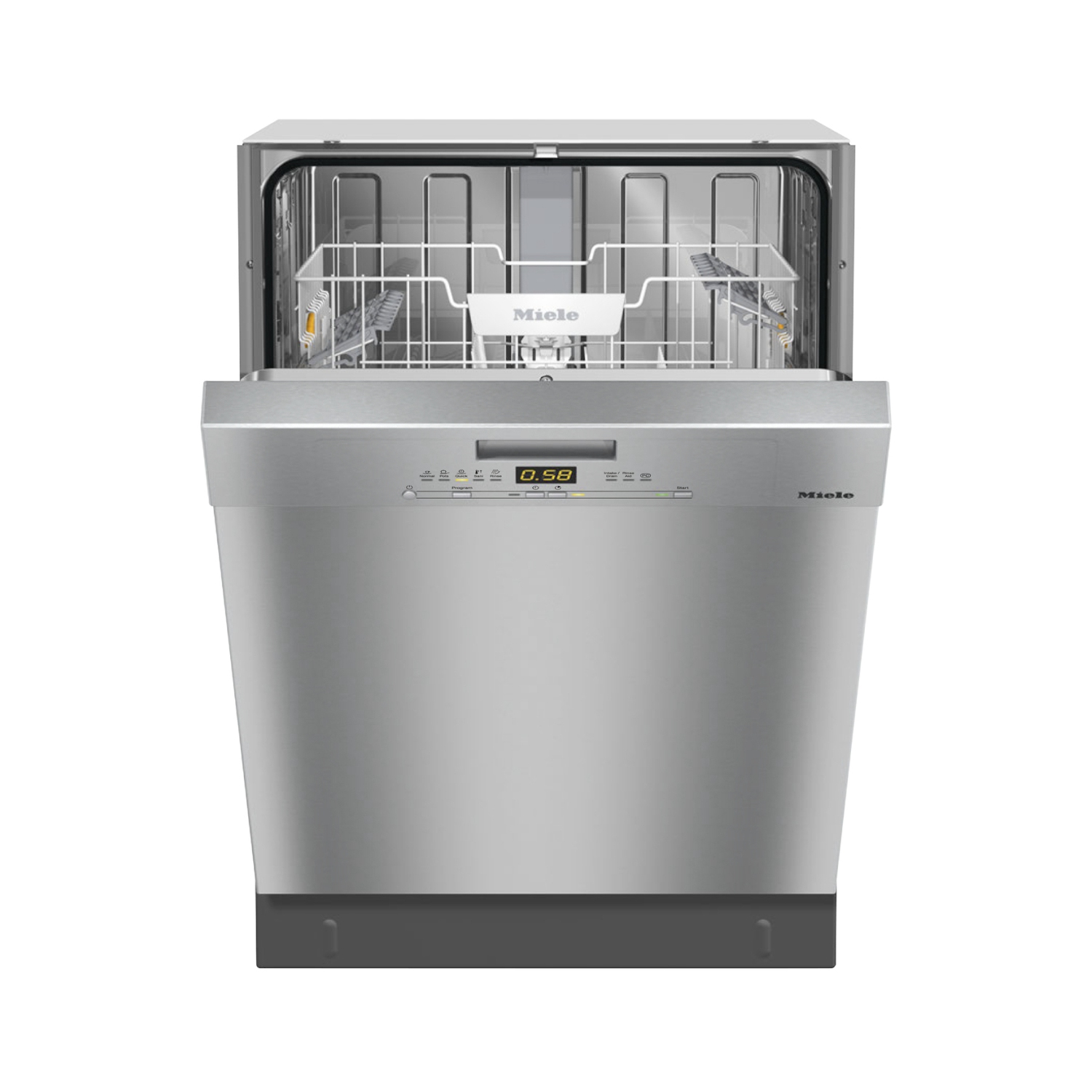 Miele G 5006 U Pre-finished, Full-size Dishwasher with Cutlery Basket, CleanTouch Steel