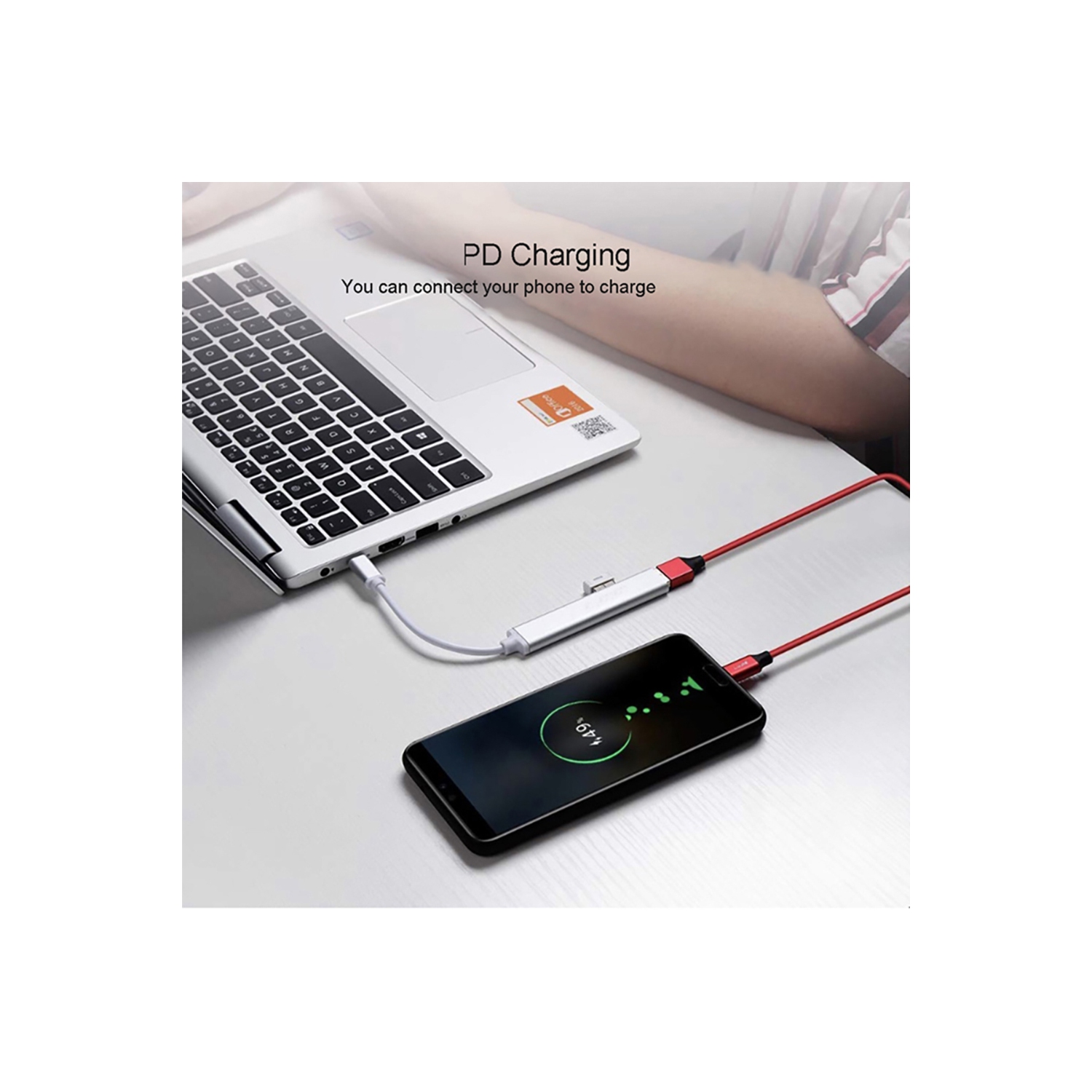 HUB USB-C avec 4 ports USB pour iMac, MacBook, iPad, Surface, Galaxy, PC portable et plus - Adaptateur multi-port USB Type-C vers hub USB 3.0