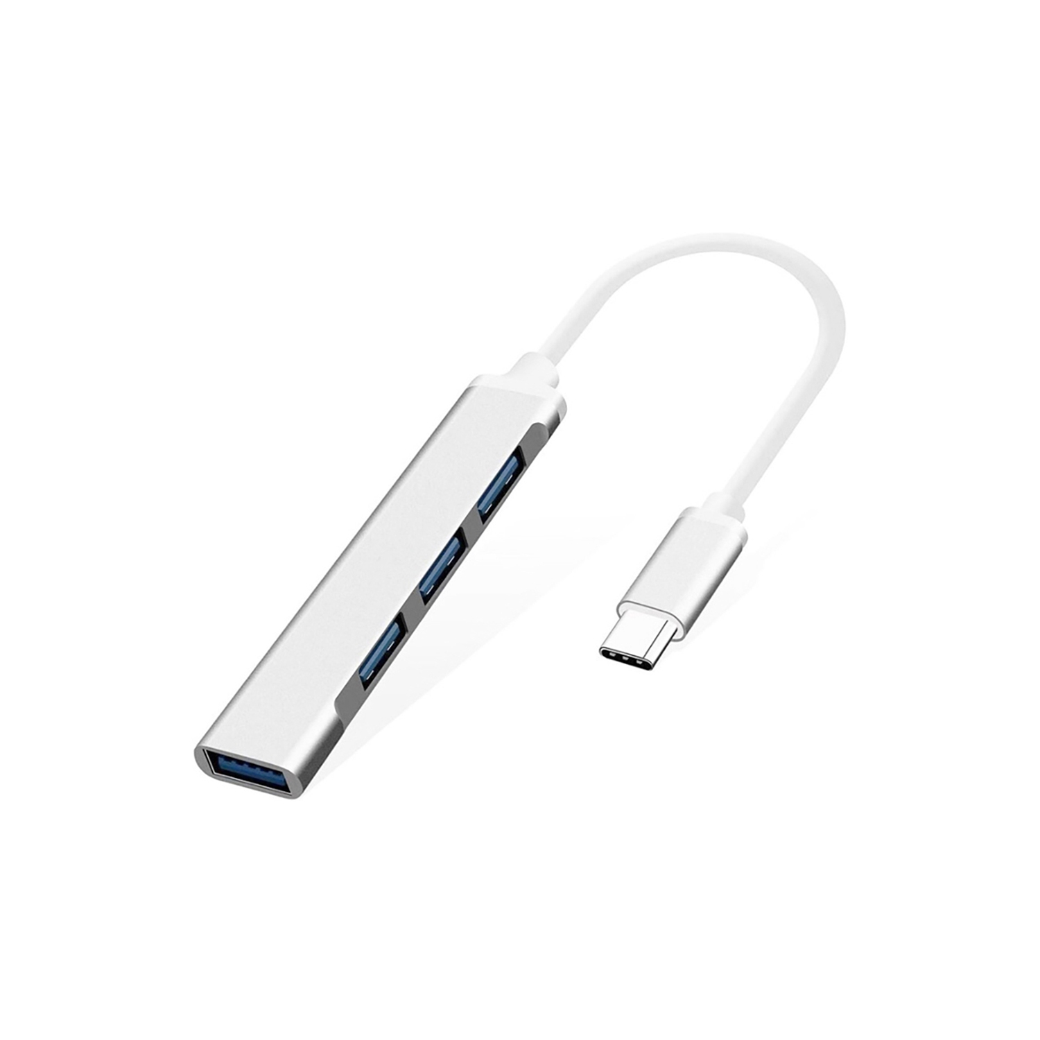HUB USB-C avec 4 ports USB pour iMac, MacBook, iPad, Surface, Galaxy, PC portable et plus - Adaptateur multi-port USB Type-C vers hub USB 3.0