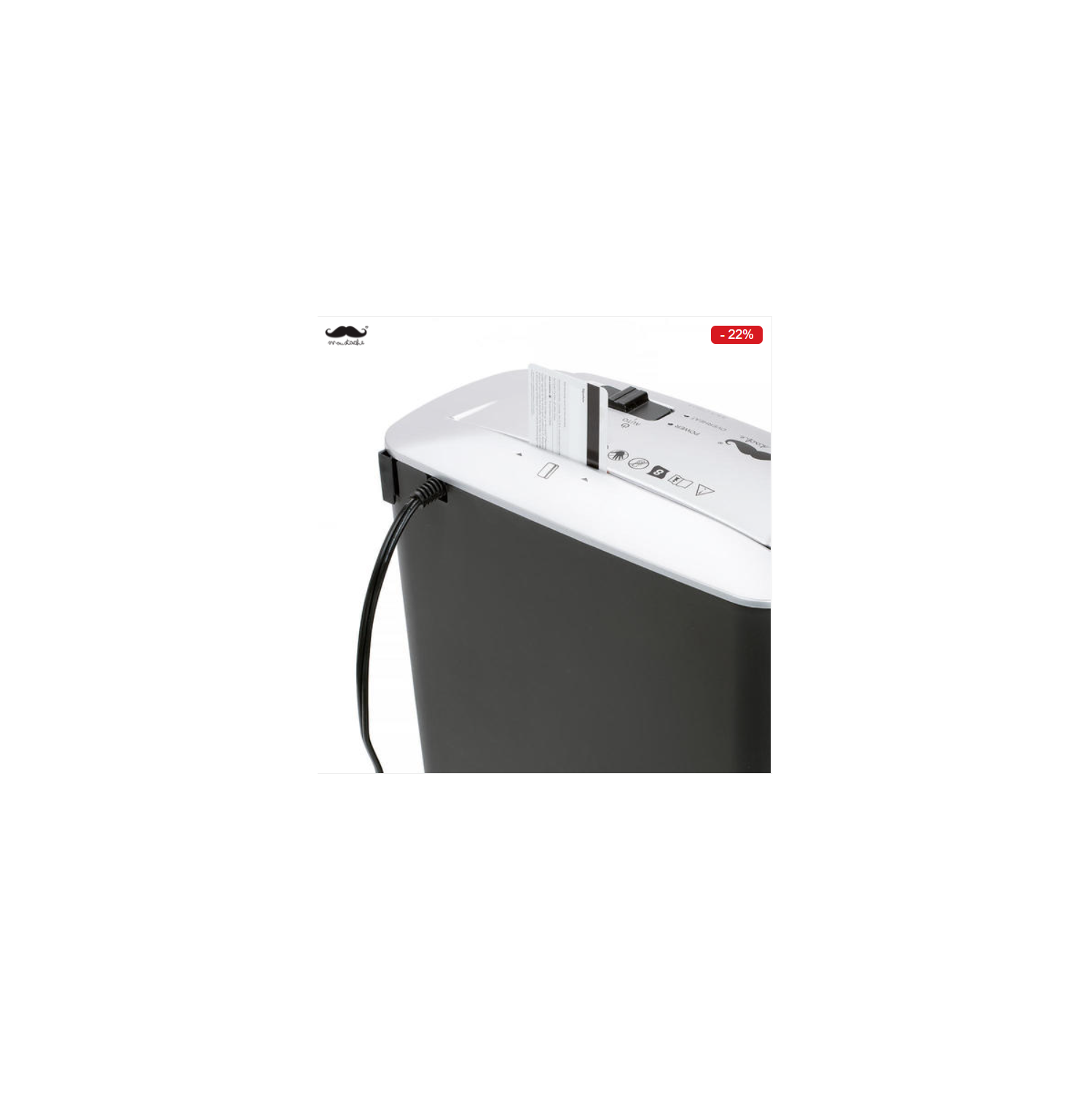 8-Sheet papier et crédit déchiqueteuse à coupe transversale