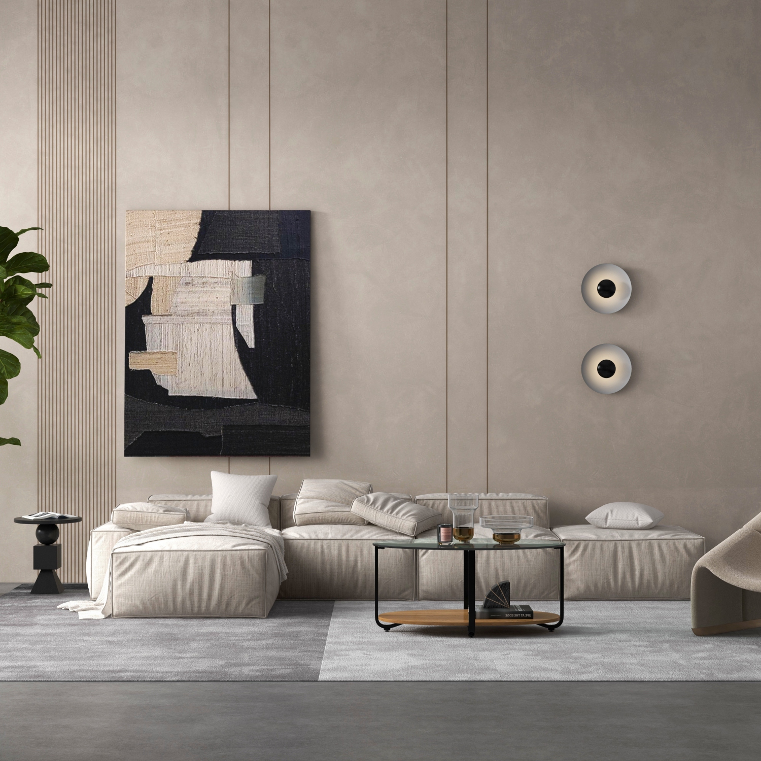 Gymax Glass-Top Coffee Table 2-Tier Modern Oval Side Sofa Table w/ Storage Shelf