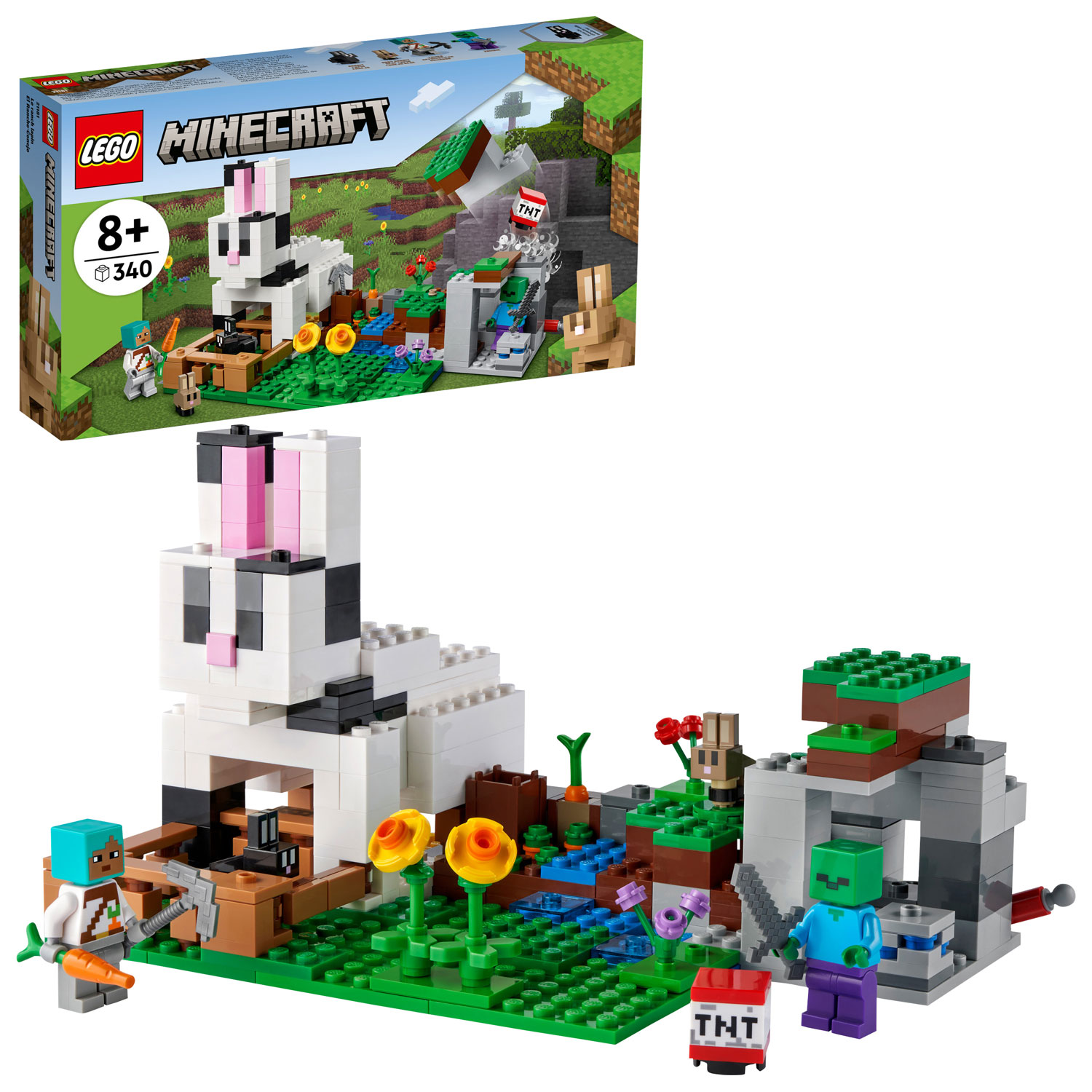 LEGO Minecraft: The Rabbit Ranch - 340 Pieces (21181)