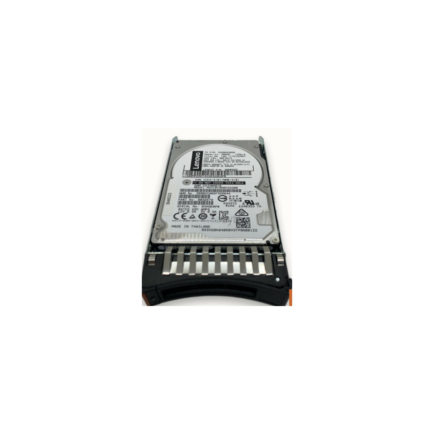 LENOVO HGST HARD DRIVE 600GB 10K SAS 12GBP/S 2.5 SFF 00MP656 90Y8873