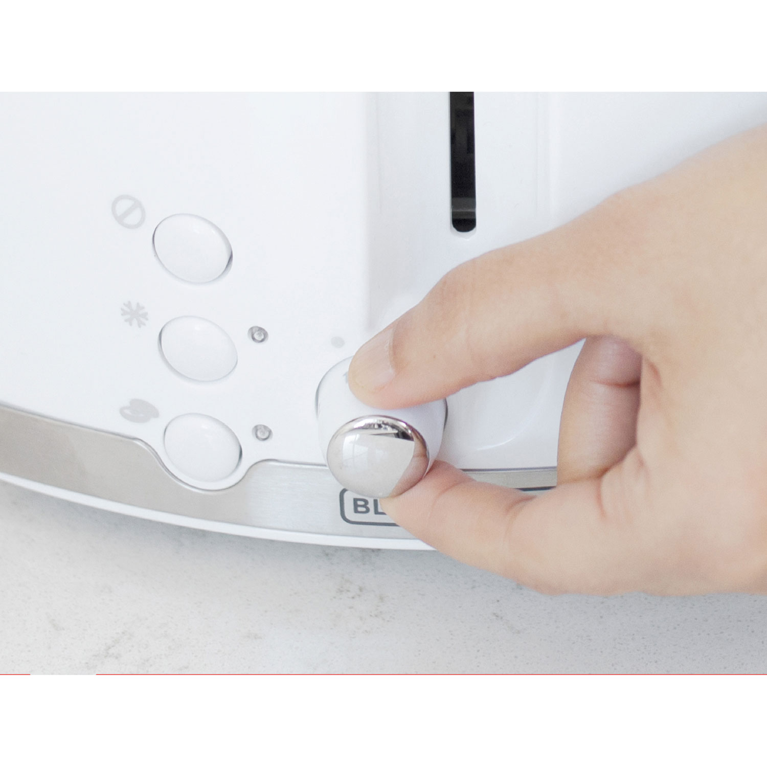 Black & Decker Honeycomb Toaster - 2-Slice - White