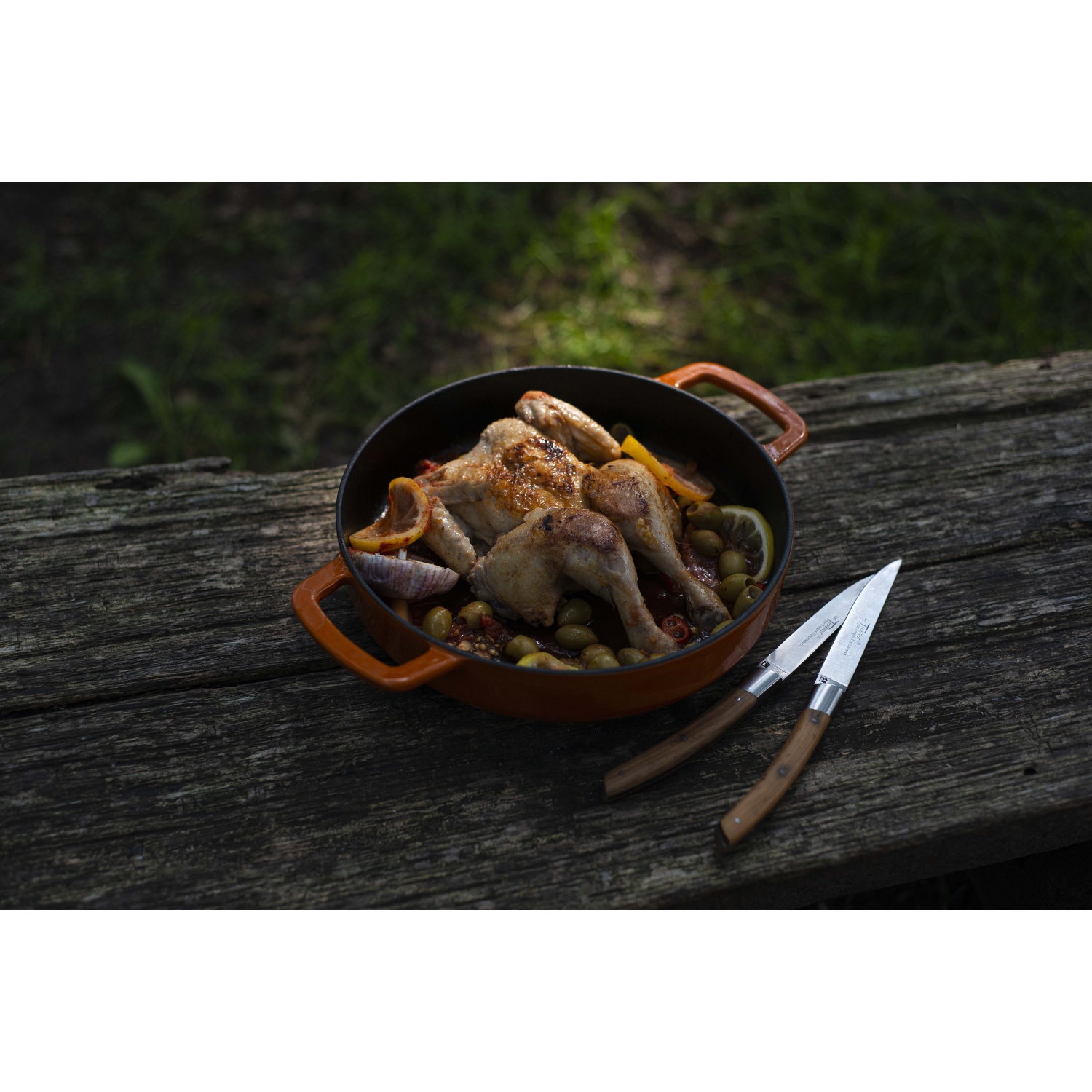 Combekk Sous-Chef Fry Pan Double Handle Orange Ø 24 cm