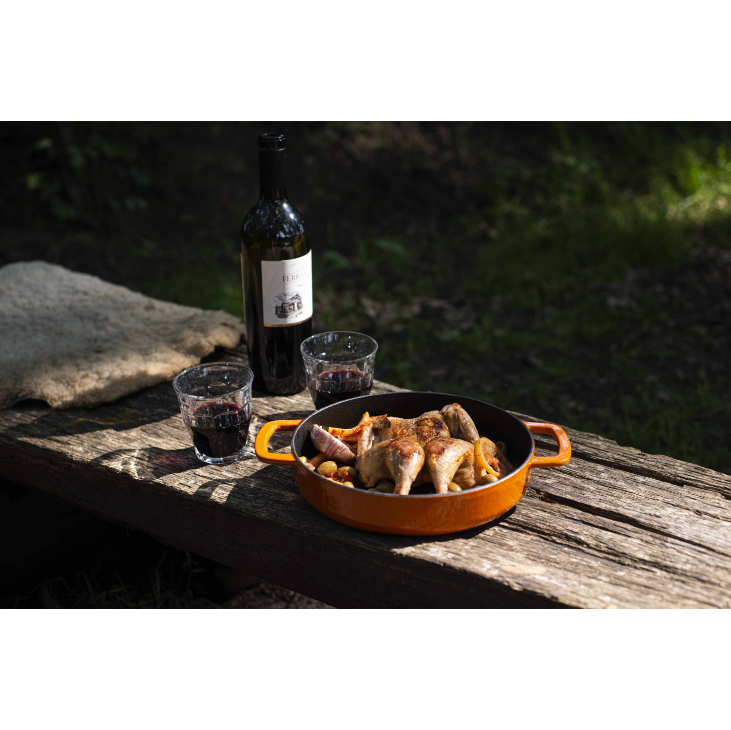 Poêle à frire sous-chef Combekk avec poignée double orangeØ 28 cm