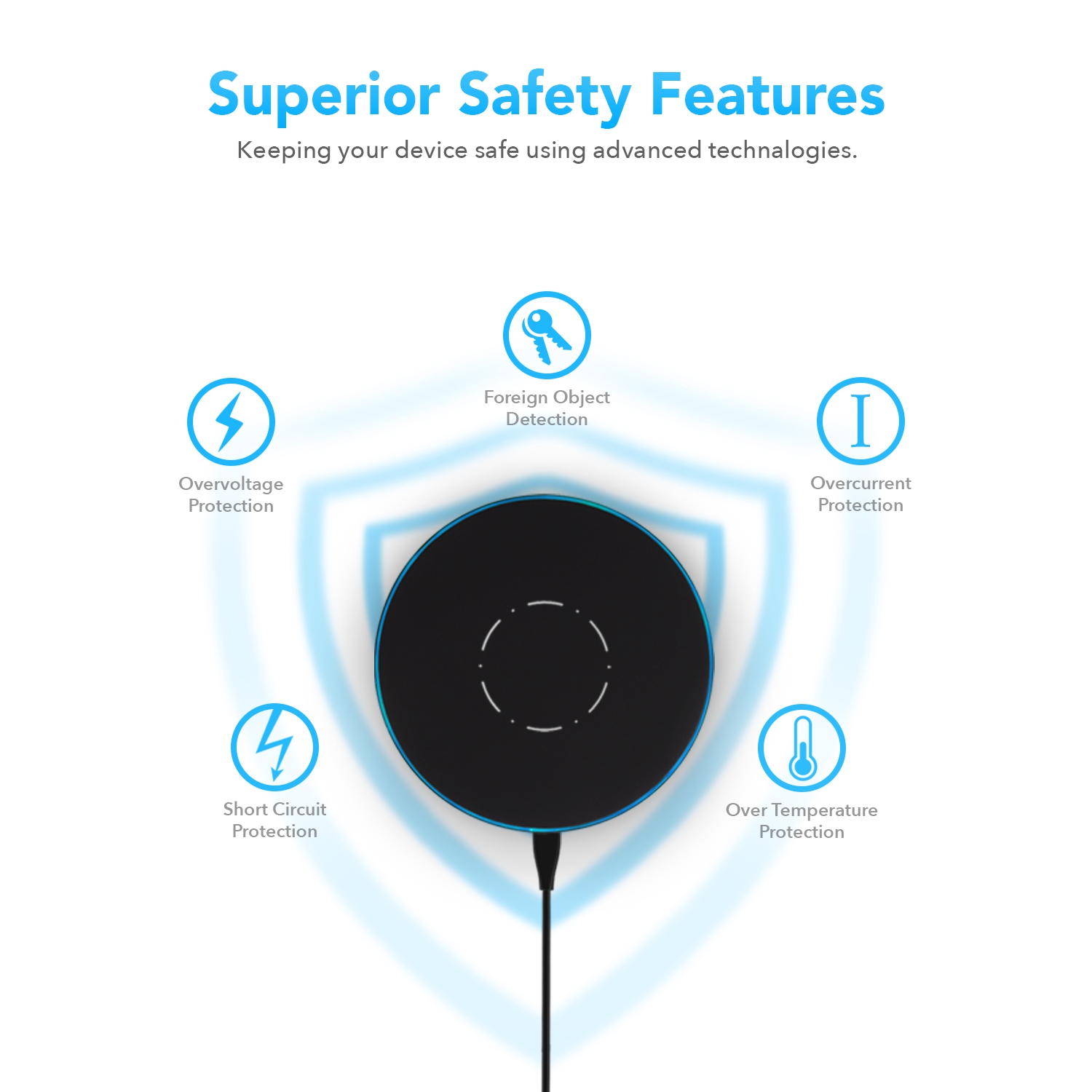 Etallic Air Wireless Charger for iPhone, Samsung, Google & All Qi Enabled Phones