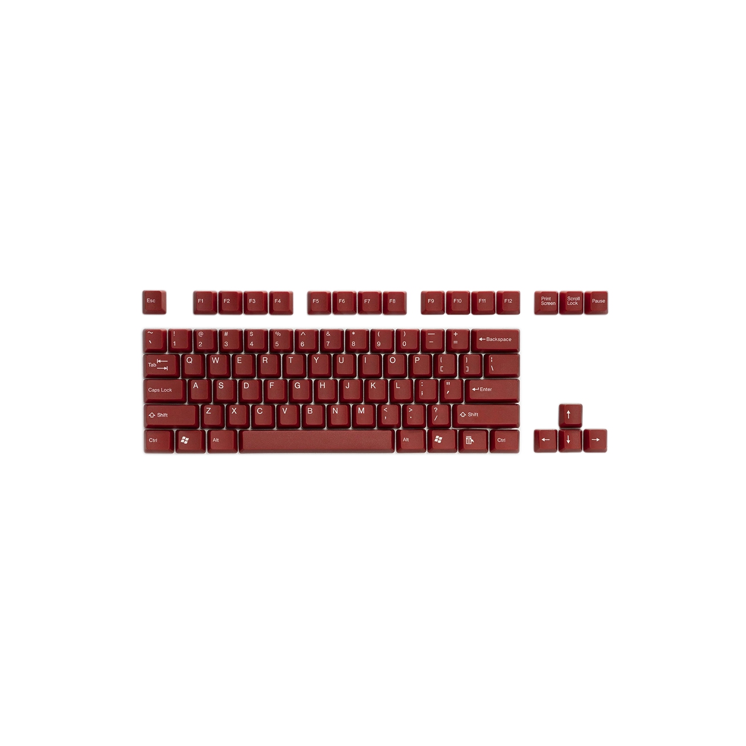 All Red ABS Keycap Set