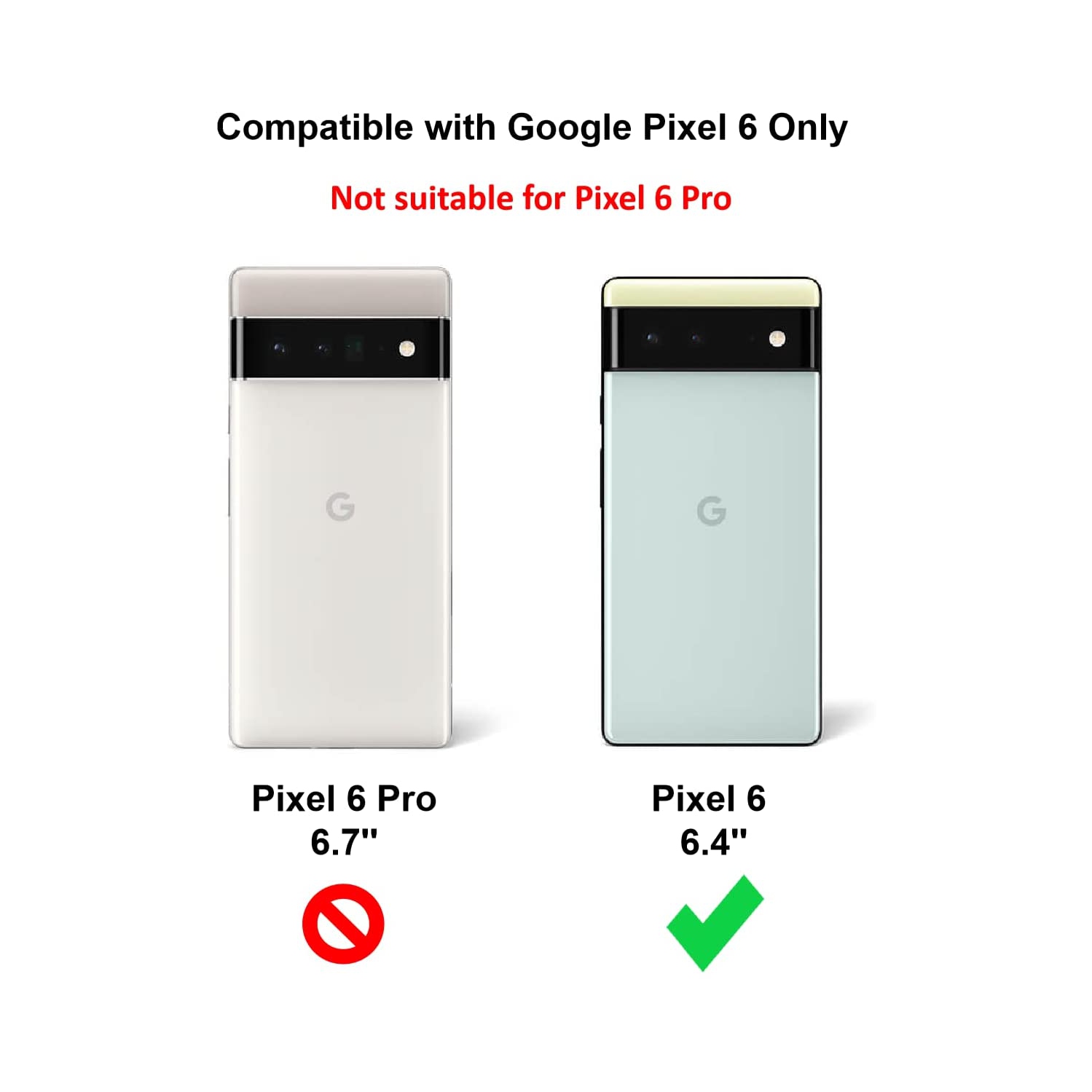 Verre Trempé pour Google Pixel 6 Écran HD Film 9H Anti-Rayures Compatible avec les Coques, Sans Bulles Ajustement Parfait, Haptic Touch Précis