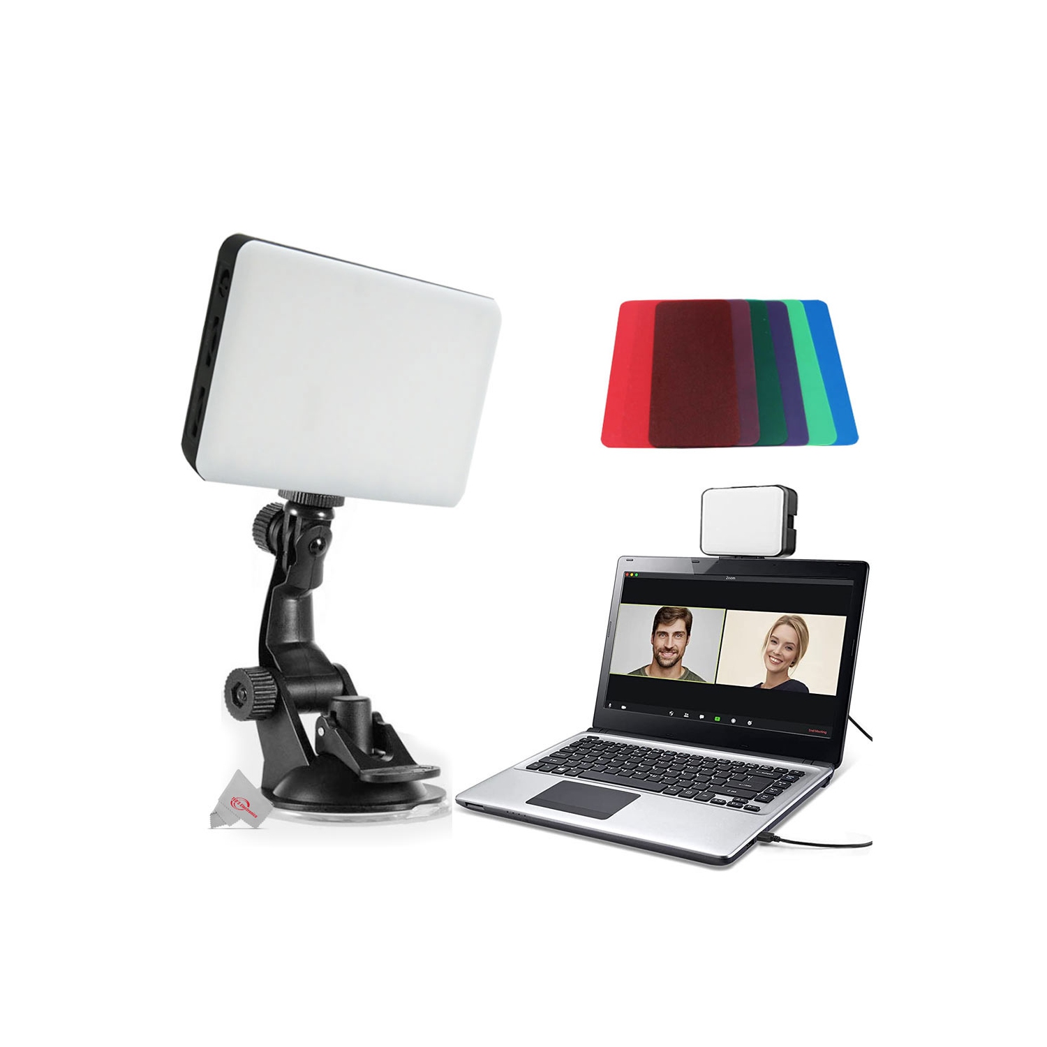 Trousse de diffusion en direct DEL Vlog Podcast Essentials de Vivitar