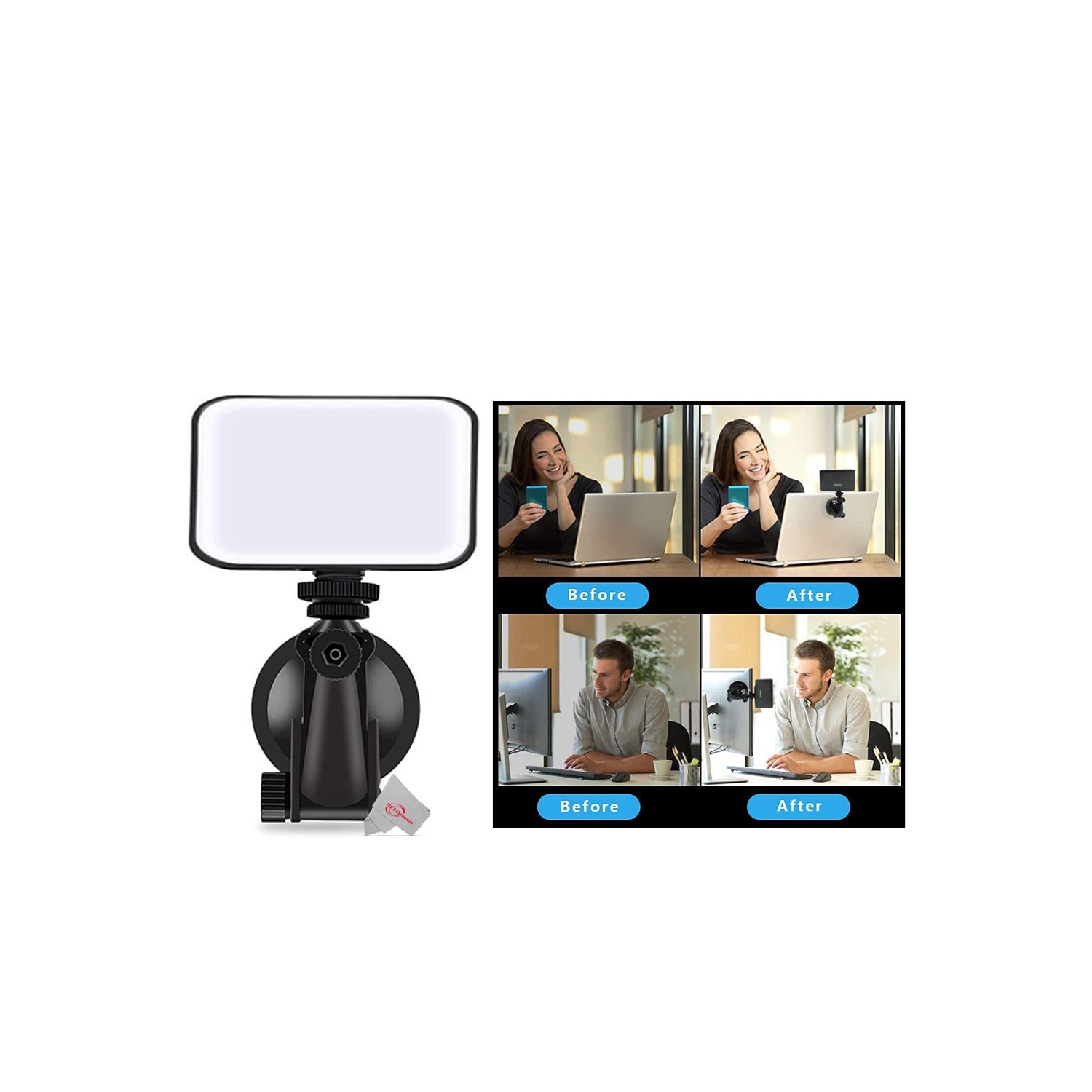 Trousse de diffusion en direct DEL Vlog Podcast Essentials de Vivitar