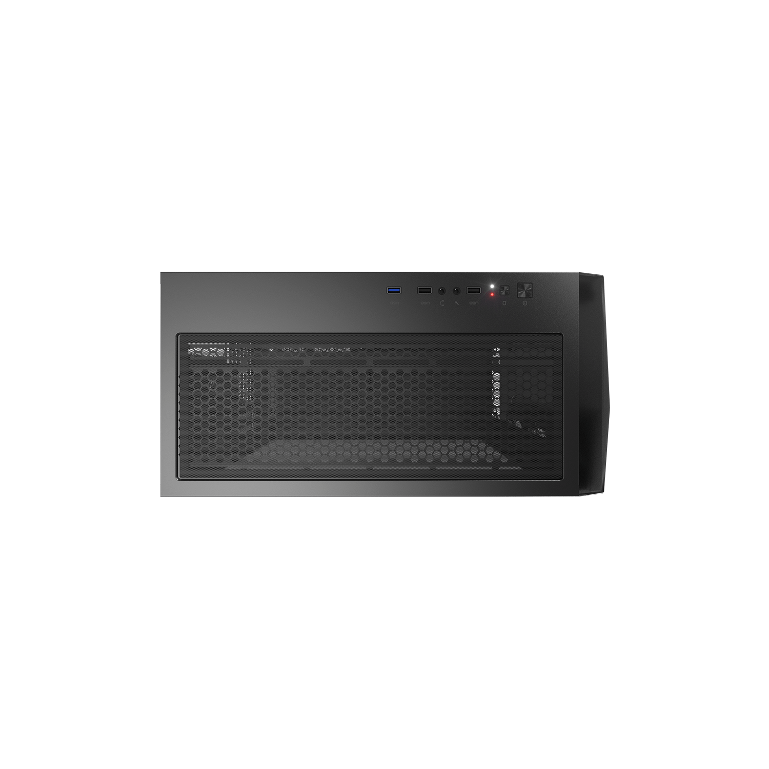 Cougar Dark Blader X5 Mid Tower ATX Computer Case, Tempered Glass Side Panel, 1x 120mm Black Fan Pre-Installed, Translucent Black