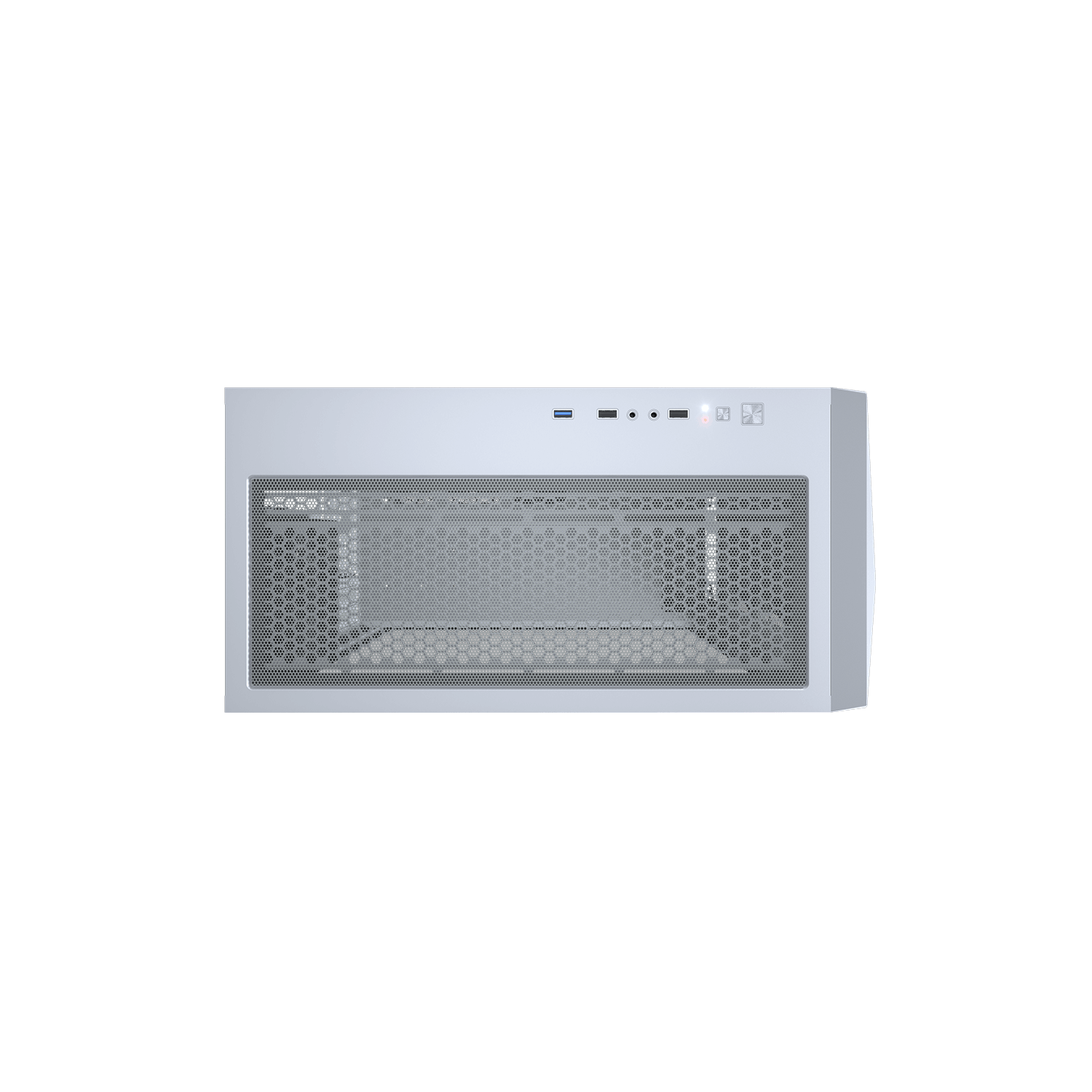 Boîtier d'ordinateur mi-tour ATX Cougar Dark Blader X5, panneau latéral en verre trempé, 1 ventilateurs noirs 120&nbsp;mm préinstallés, blanc