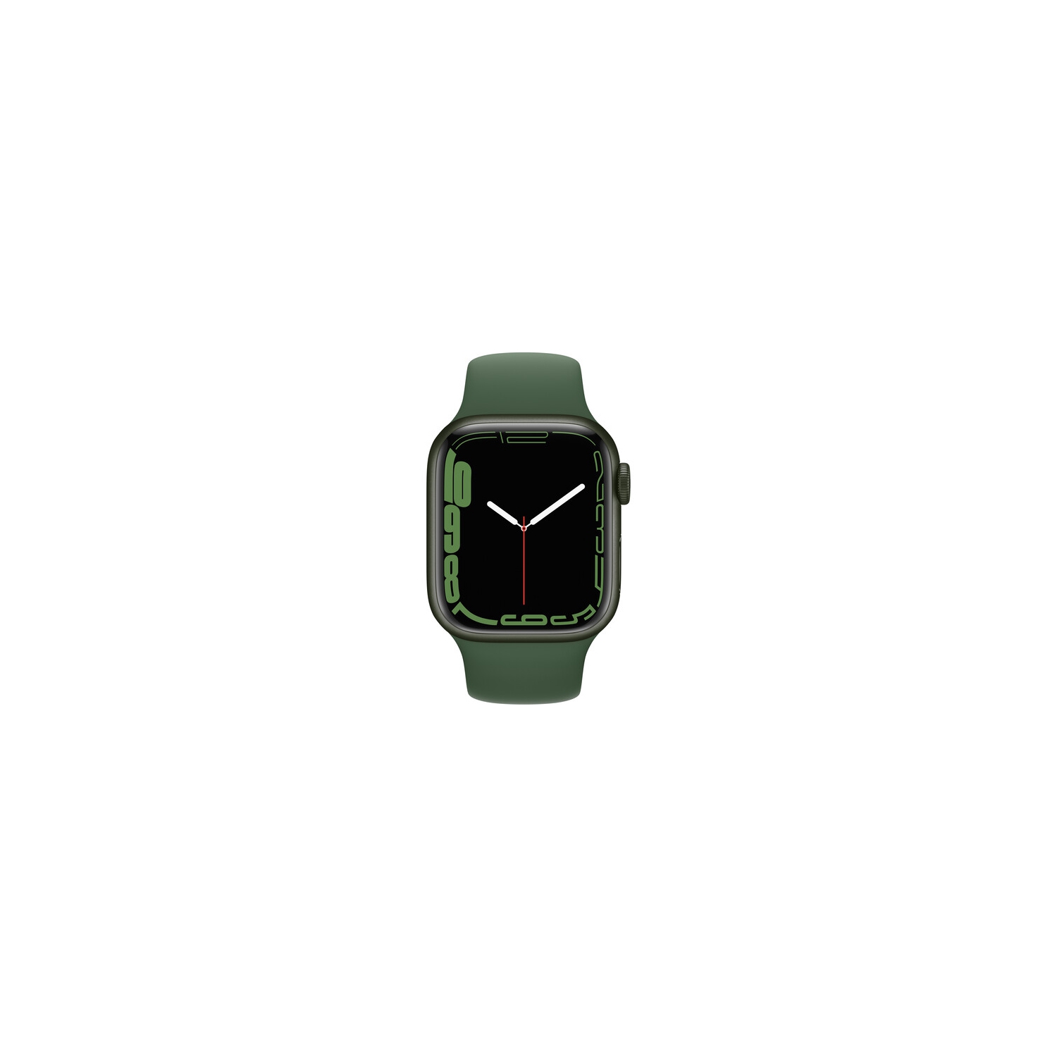 Apple Watch Series 7 GPS + Cellular, 45mm Green Aluminum Case with Clover Sport Band - Regular