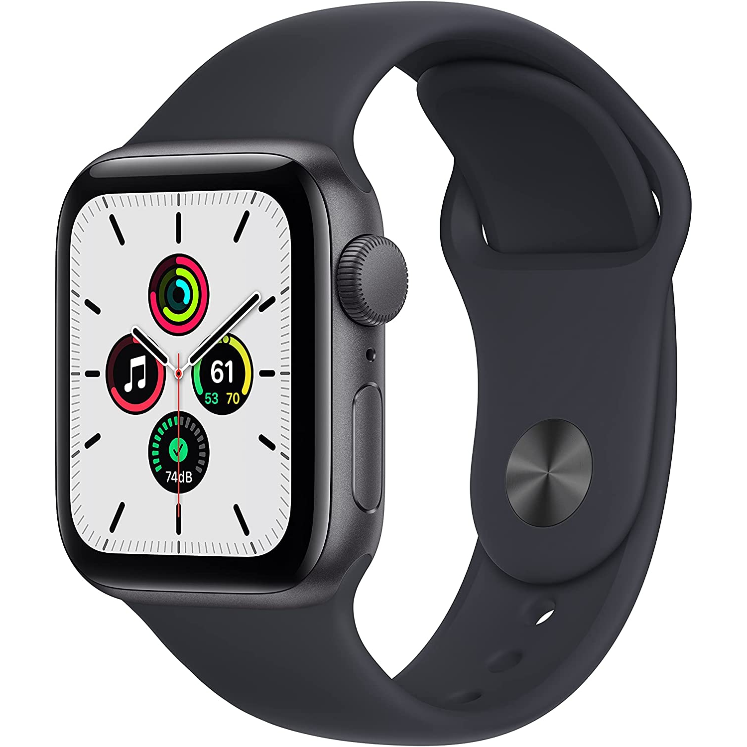 Open Box - Apple Watch SE - Space Grey Aluminum Case with Midnight Sport Band - Regular