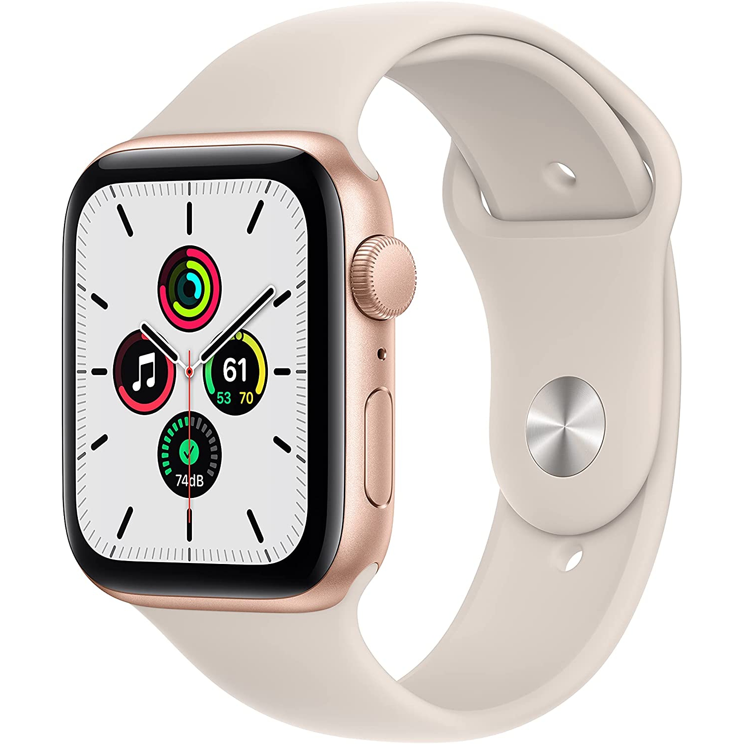 Apple Watch SE (GPS, 44mm) - Gold Aluminium Case with Starlight