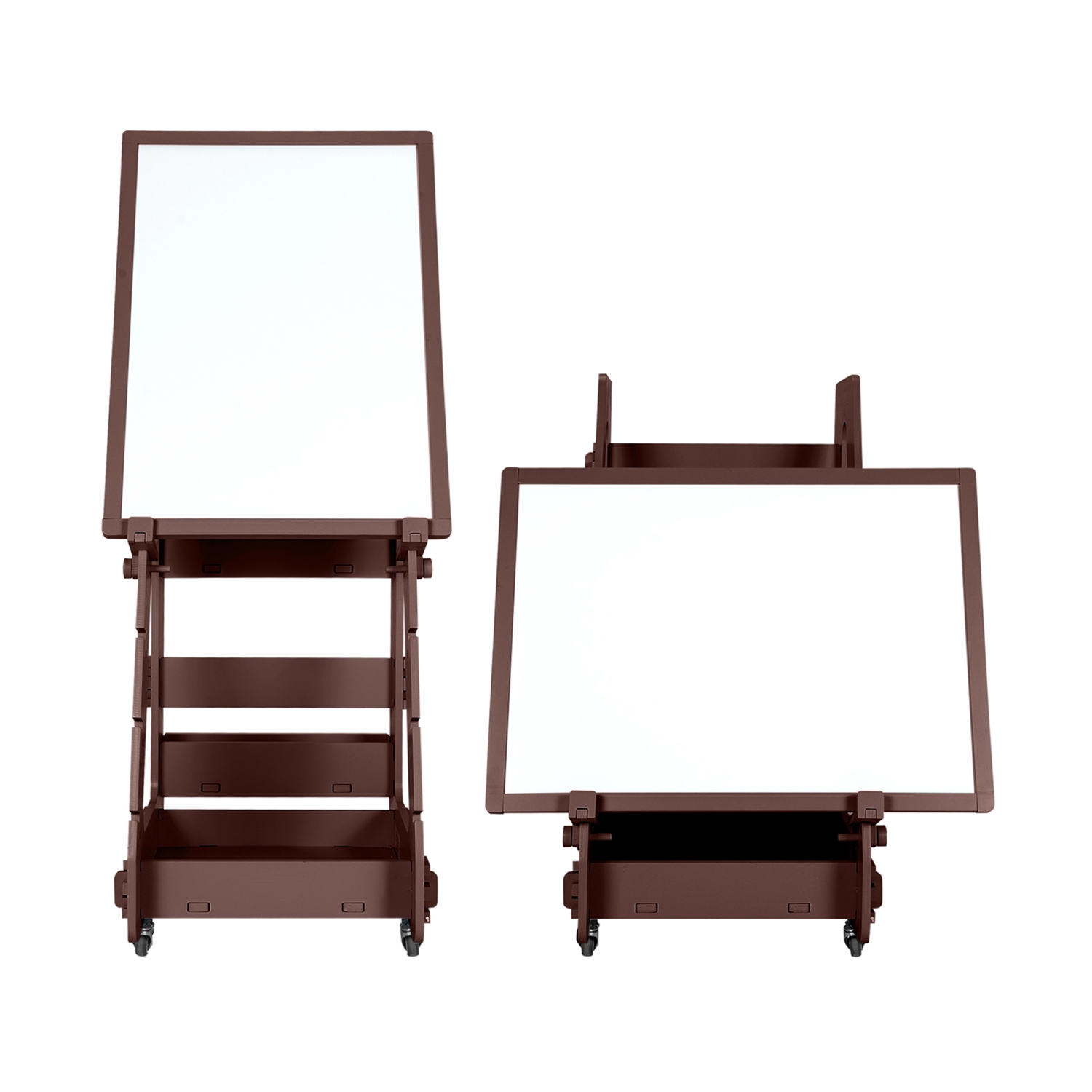 Gymax Kids' Standing Art Easel Dry-Erase Board Double Sided Chalkboard