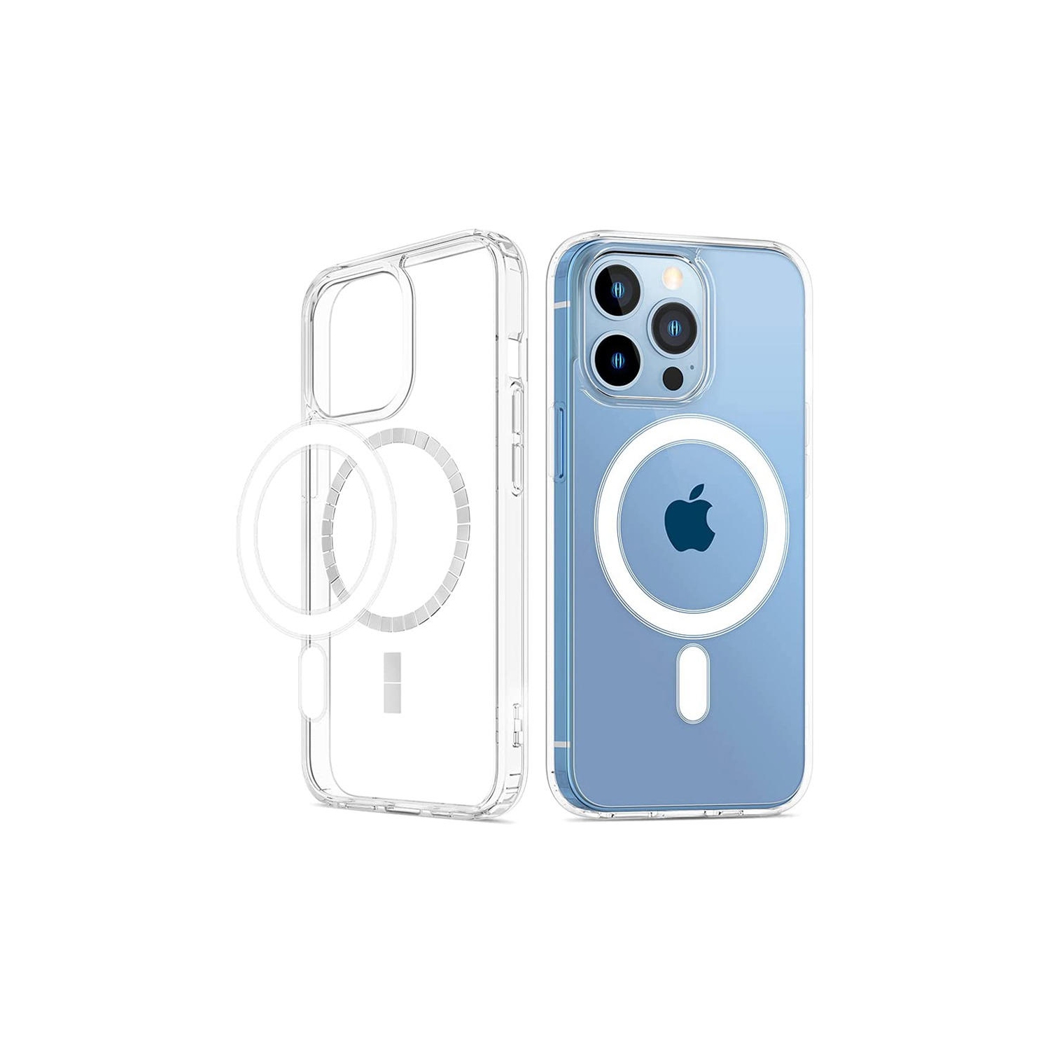 Lucency Transparent Phone Case Compatible with Magsafe Charger for iPhone 13 Pro 6.1” 2021 ,without turning yellow color, anti fingerprints,