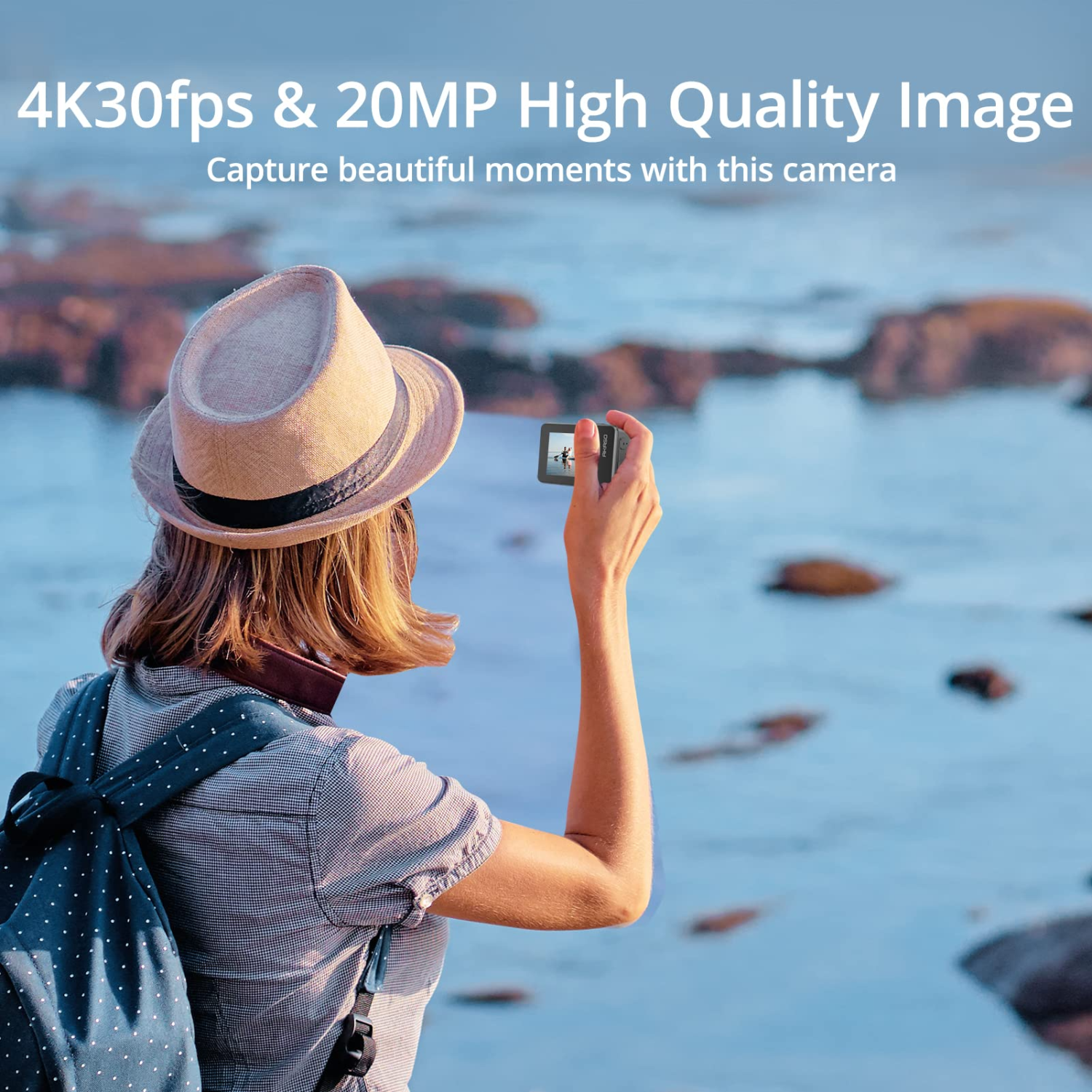 AKASO Brave 7 4K30FPS 20MP WiFi Action Camera with Touch Screen