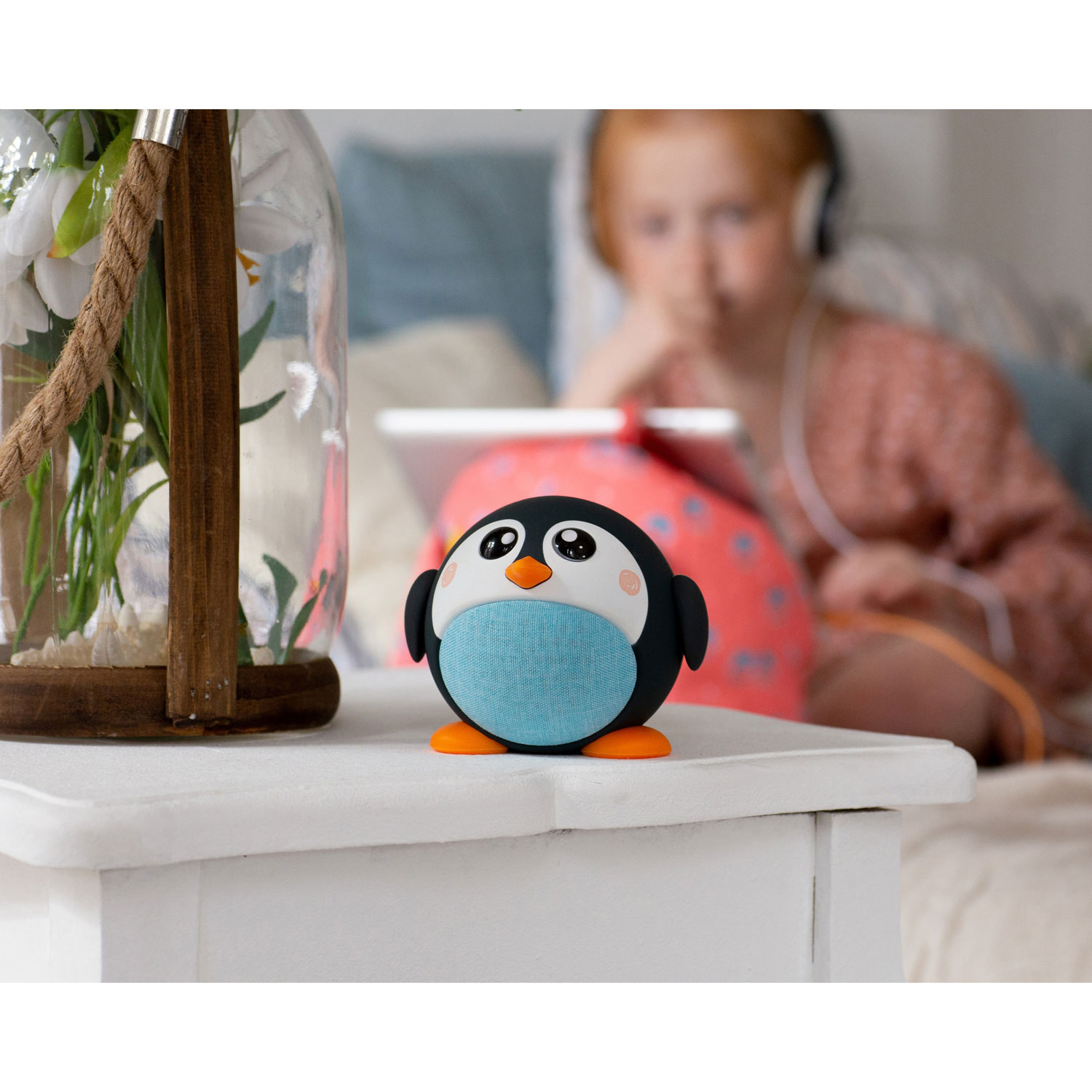 Planet Buddies Bluetooth Wireless Kids Speaker - Black/Penguin