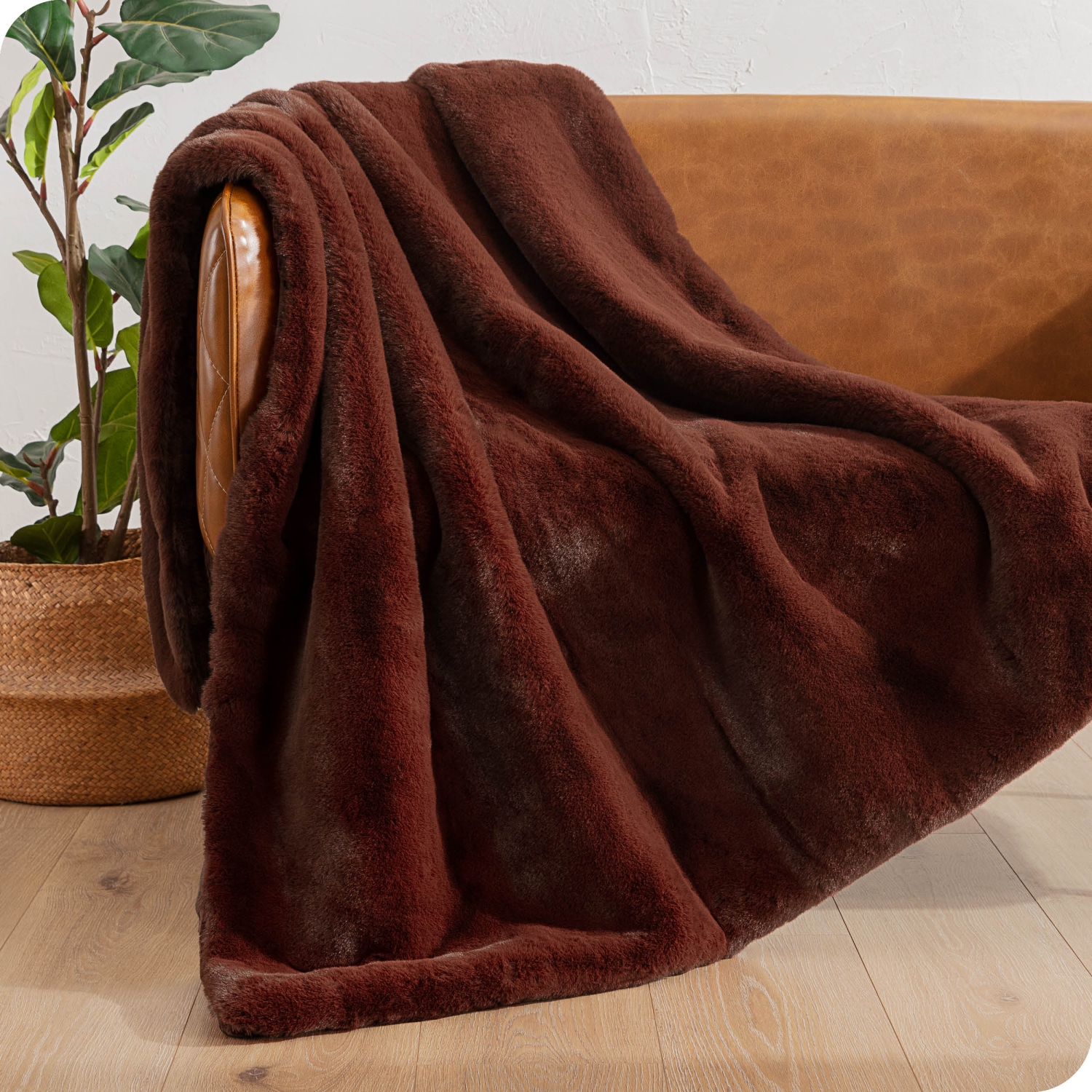 Bare Home Faux Fur Blanket - Ultra-Soft Blanket - Luxurious Fuzzy Warm Blanket - Cozy Lightweight Soft Blanket
