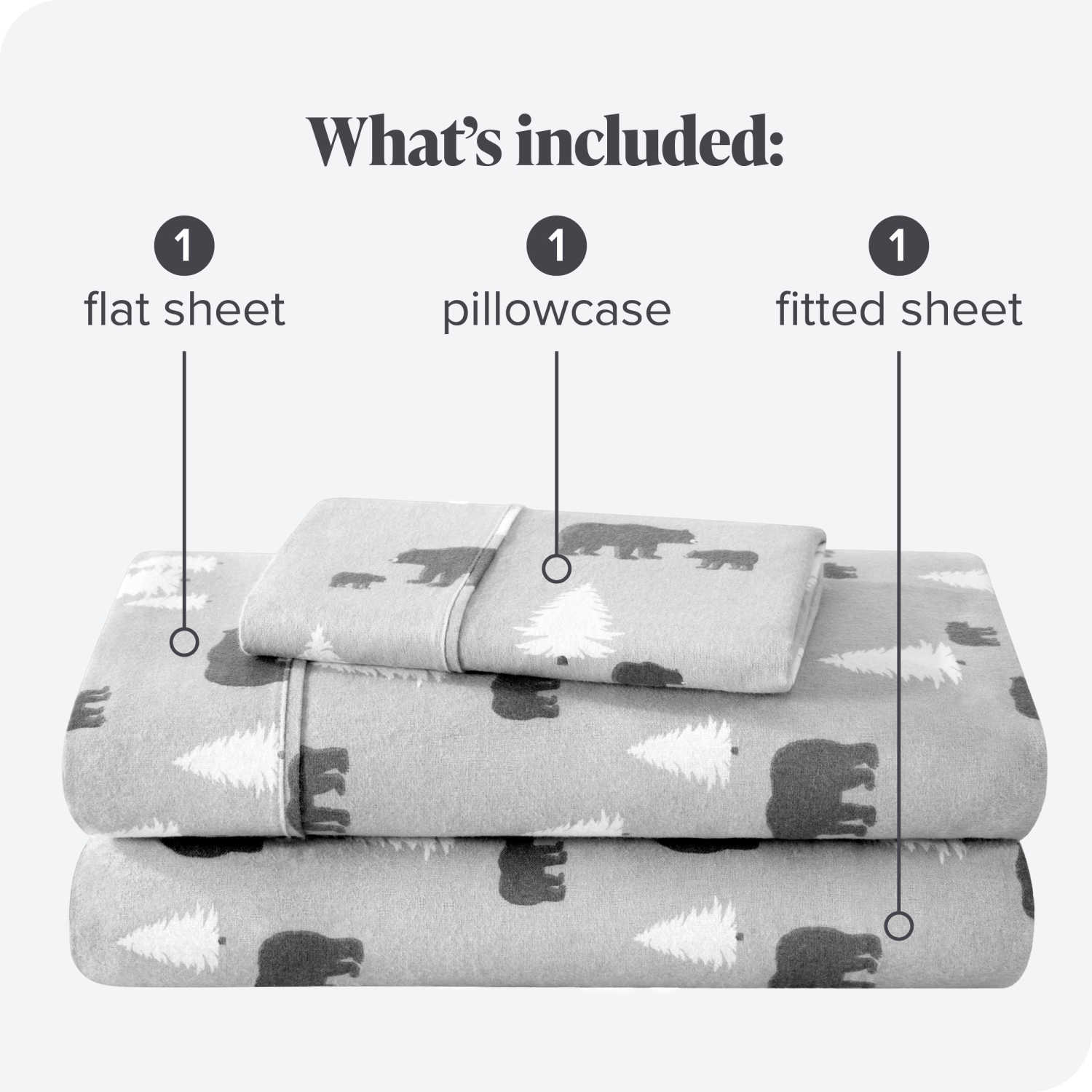 Bare Home Flannel Sheet Set 100% Cotton, Velvety Soft Heavyweight - Double Brushed Flannel - Deep Pocket