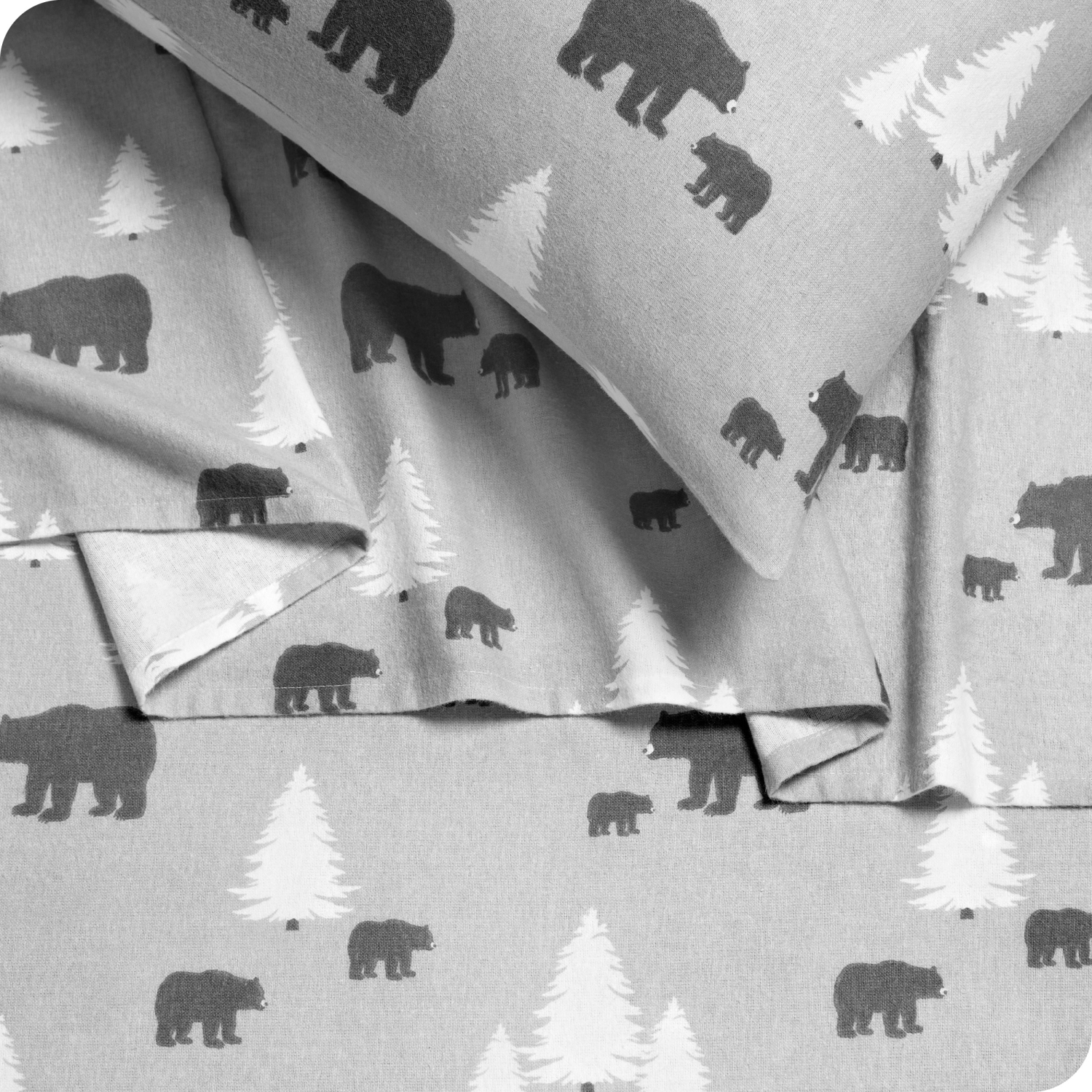 Bare Home Flannel Sheet Set 100% Cotton, Velvety Soft Heavyweight - Double Brushed Flannel - Deep Pocket